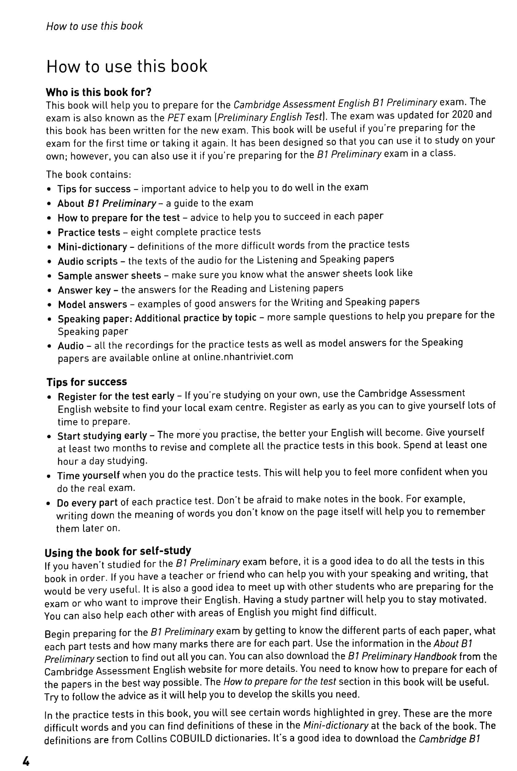 cambridge english qualifications - b1 preliminary - 8 practice tests - Ảnh 4