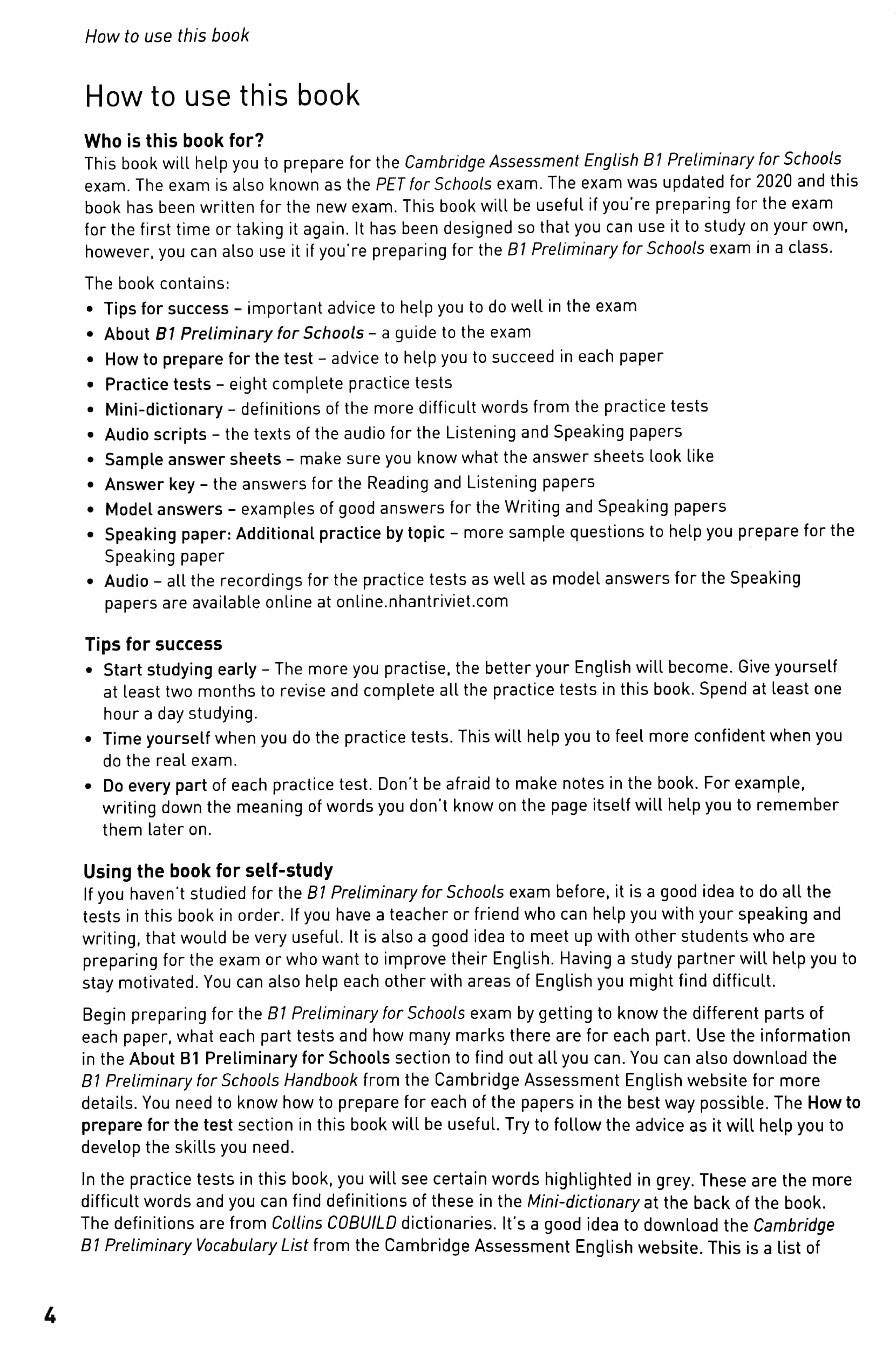 cambridge english qualifications - b1 preliminary for schools - 8 practice tests - Ảnh 4