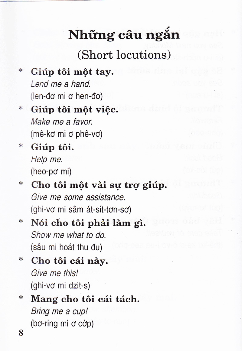 căn bản đàm thoại tiếng anh (dành cho tài xế taxi, cyclo, honda ôm) - Ảnh 7