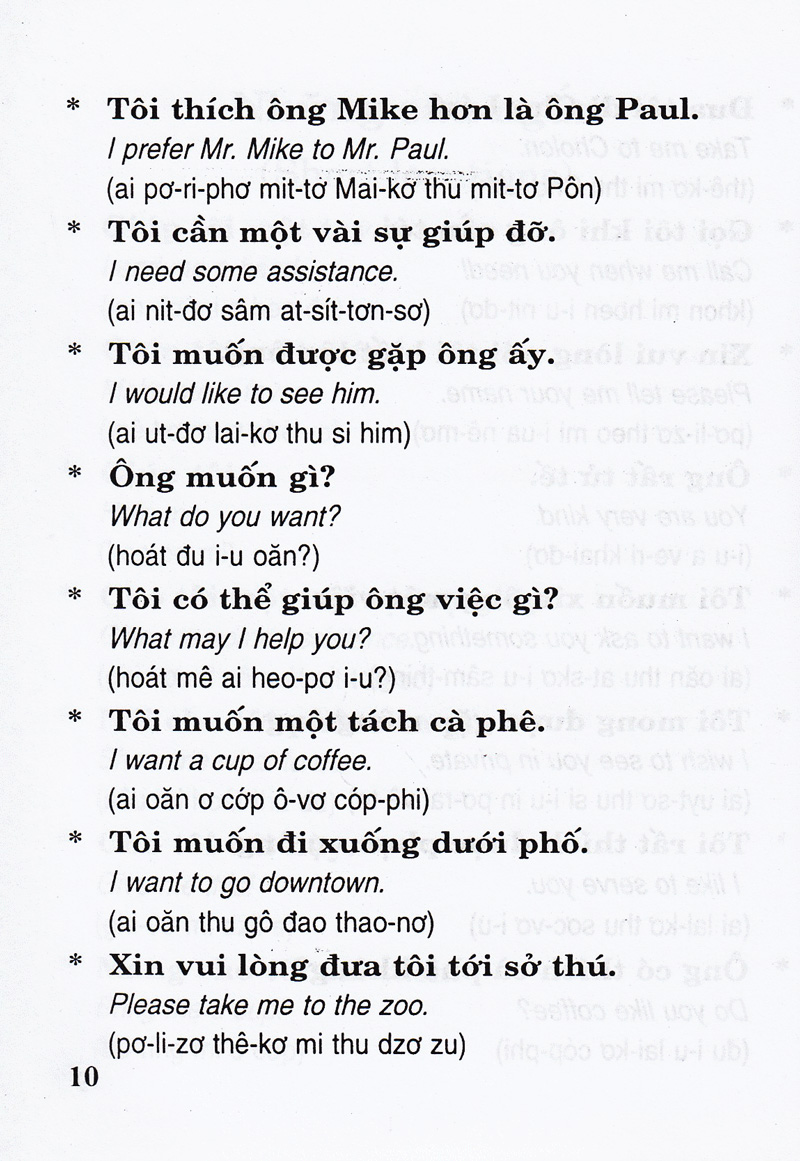 căn bản đàm thoại tiếng anh (dành cho tài xế taxi, cyclo, honda ôm) - Ảnh 9