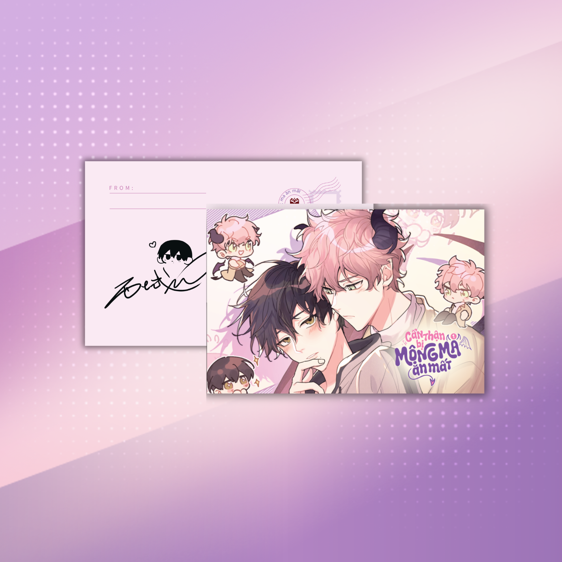 Bộ Cẩn Thận Bị Mộng Ma Ăn Mất - Tập 1 - Bản Đặc Biệt - Tặng Kèm Bookmark + Thiệp Bồi Cứng Có Chữ Ký In Của Tác Giả + Standee + Card Trong - Ảnh 6