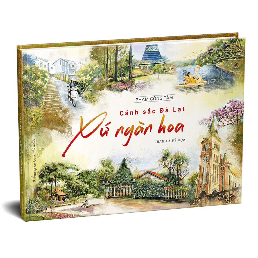 cảnh sắc đà lạt xứ ngàn hoa (tranh & ký họa) (bìa cứng) - Ảnh 4