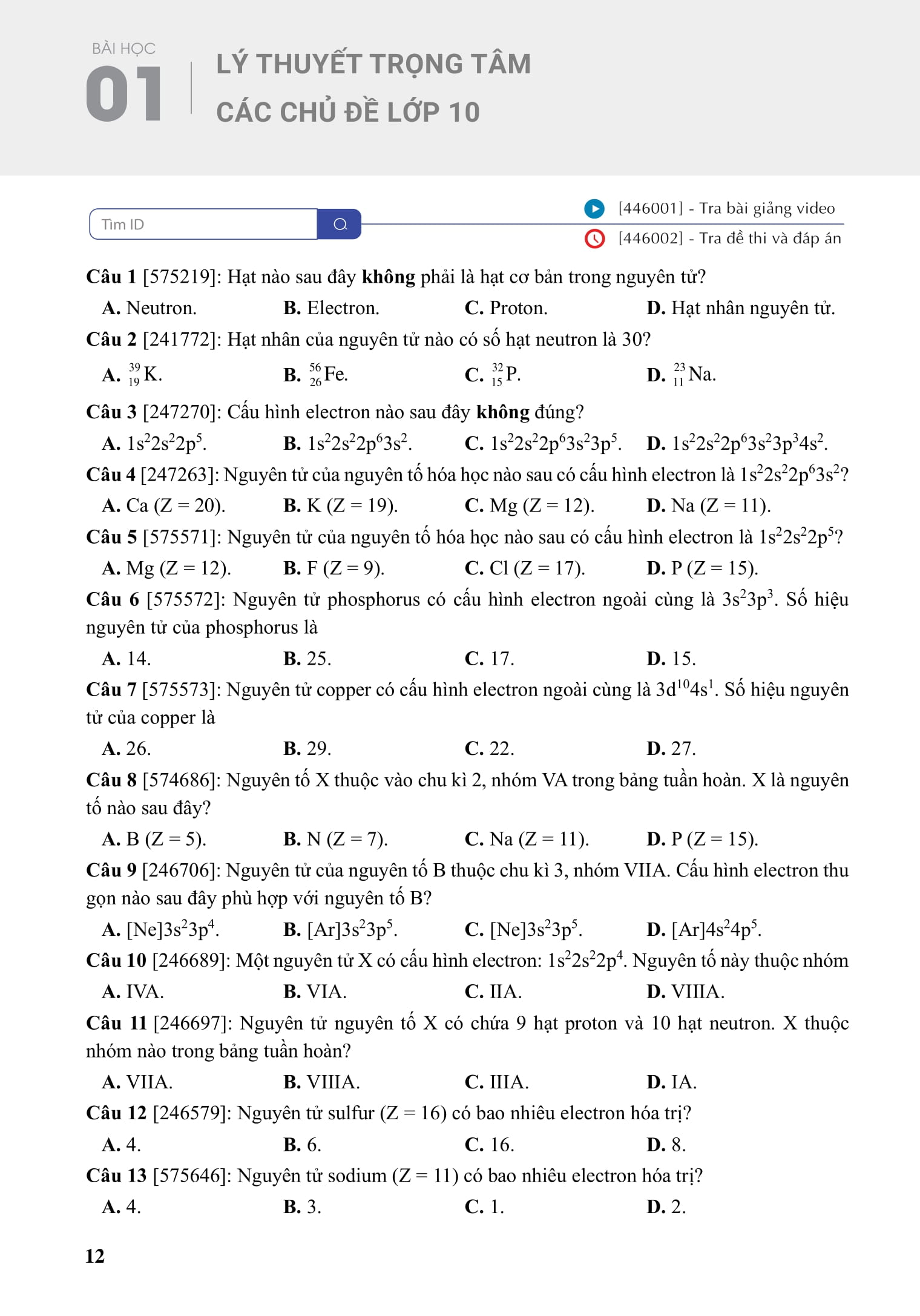 Cấp Tốc Tốt Nghiệp Phổ Thông - Môn Hóa Học - Ảnh 8
