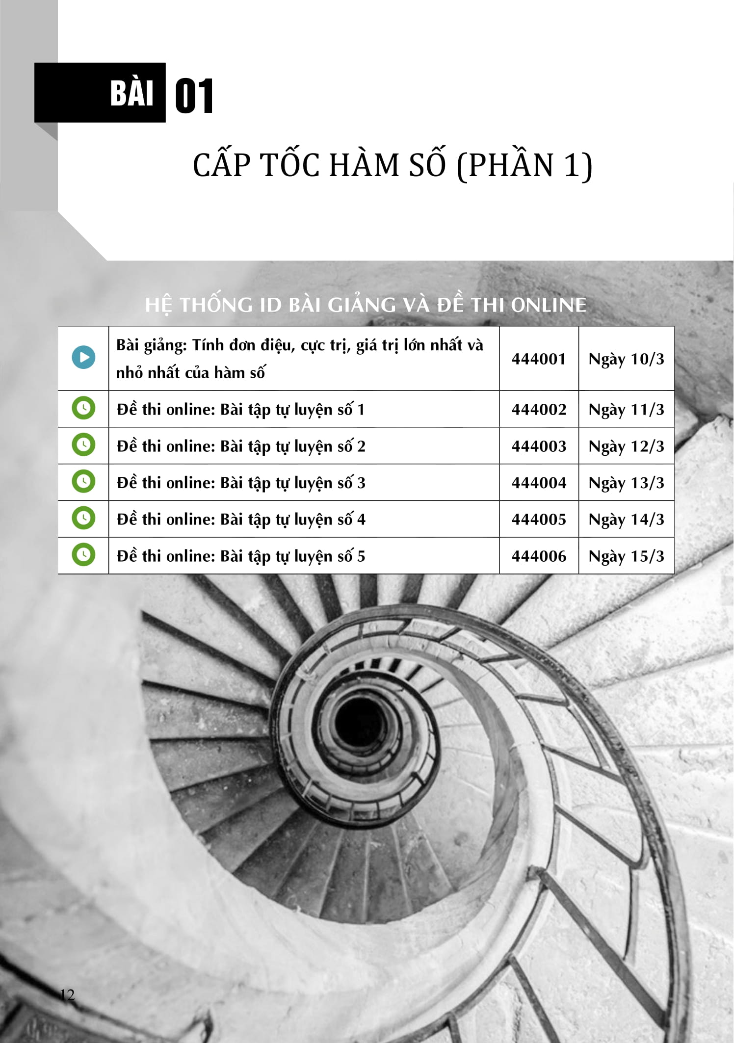 Cấp Tốc Tốt Nghiệp Phổ Thông - Môn Toán Học - Ảnh 6