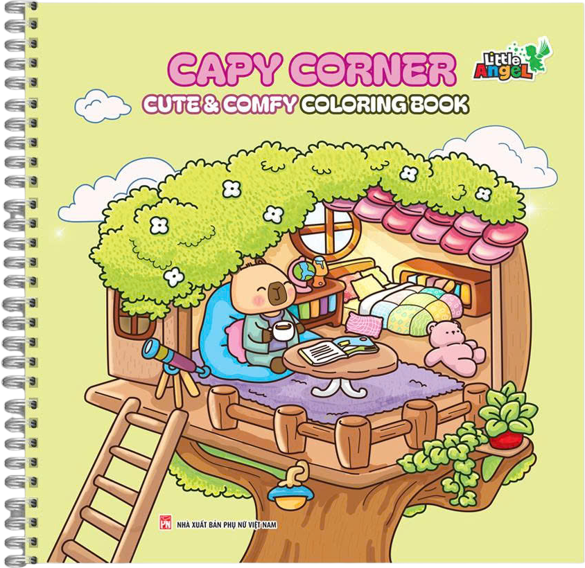 Capy Corner - Cute And Comfy Coloring Book - Ảnh 2