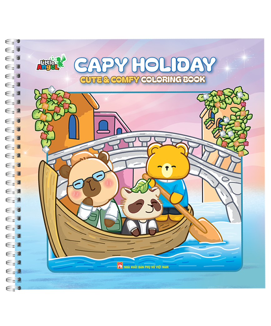 Capy Holiday - Cute And Comfy Cloring Book - Ảnh 3