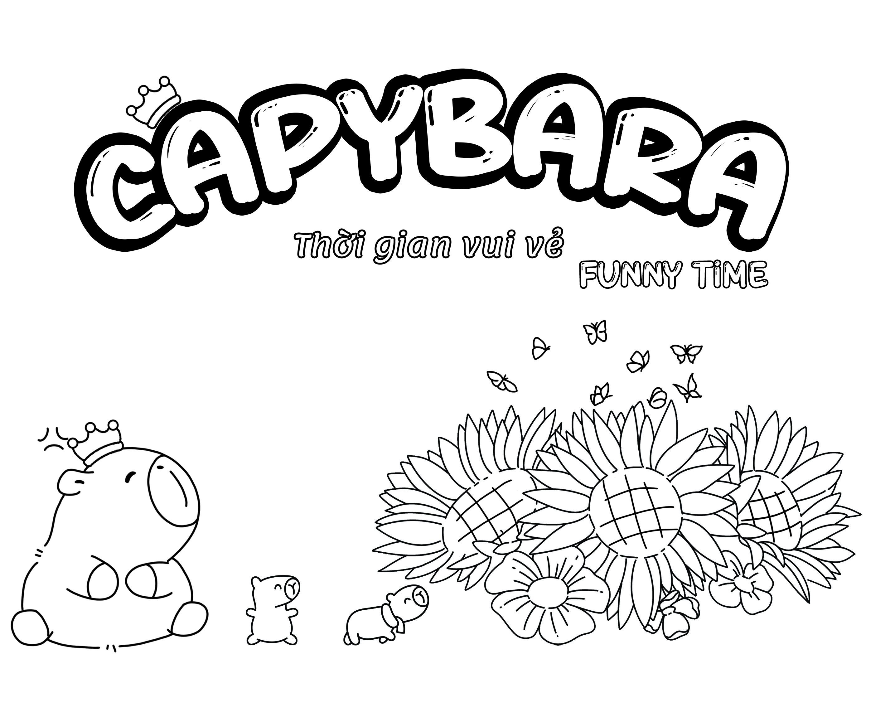 capybara funny time - thời gian vui vẻ - Ảnh 3