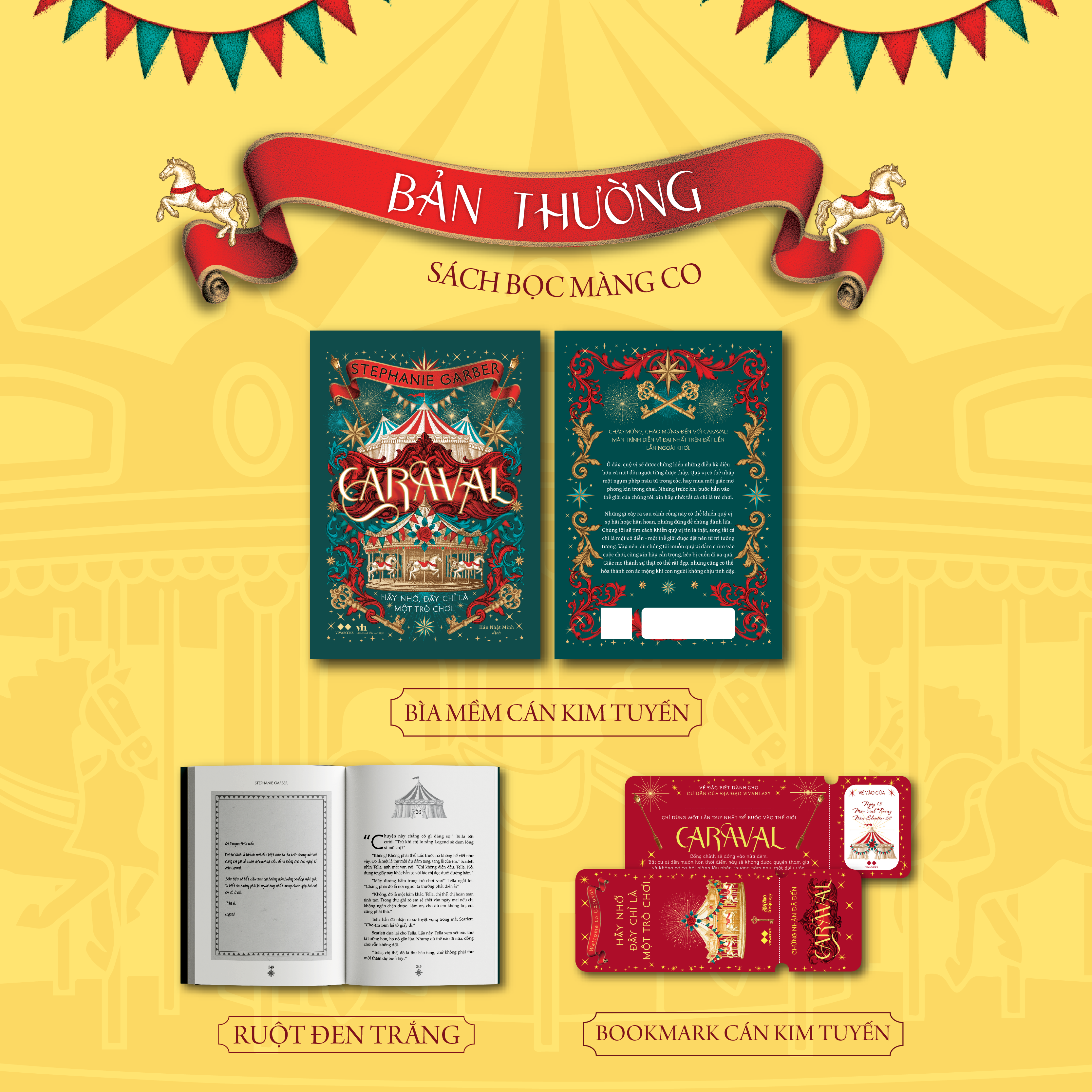 Caraval - Tặng Kèm Bookmark Cán Kim Tuyến - Ảnh 2