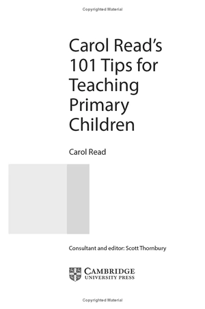 carol readℹs 101 tips for teaching primary children - pocket editions - Ảnh 3