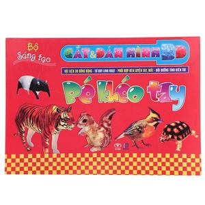 cắt dán hình 3d - bé khéo tay - bộ sáng tạo - Ảnh 2