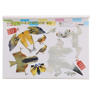 cắt dán hình 3d - bé khéo tay - bộ sáng tạo - Ảnh 3