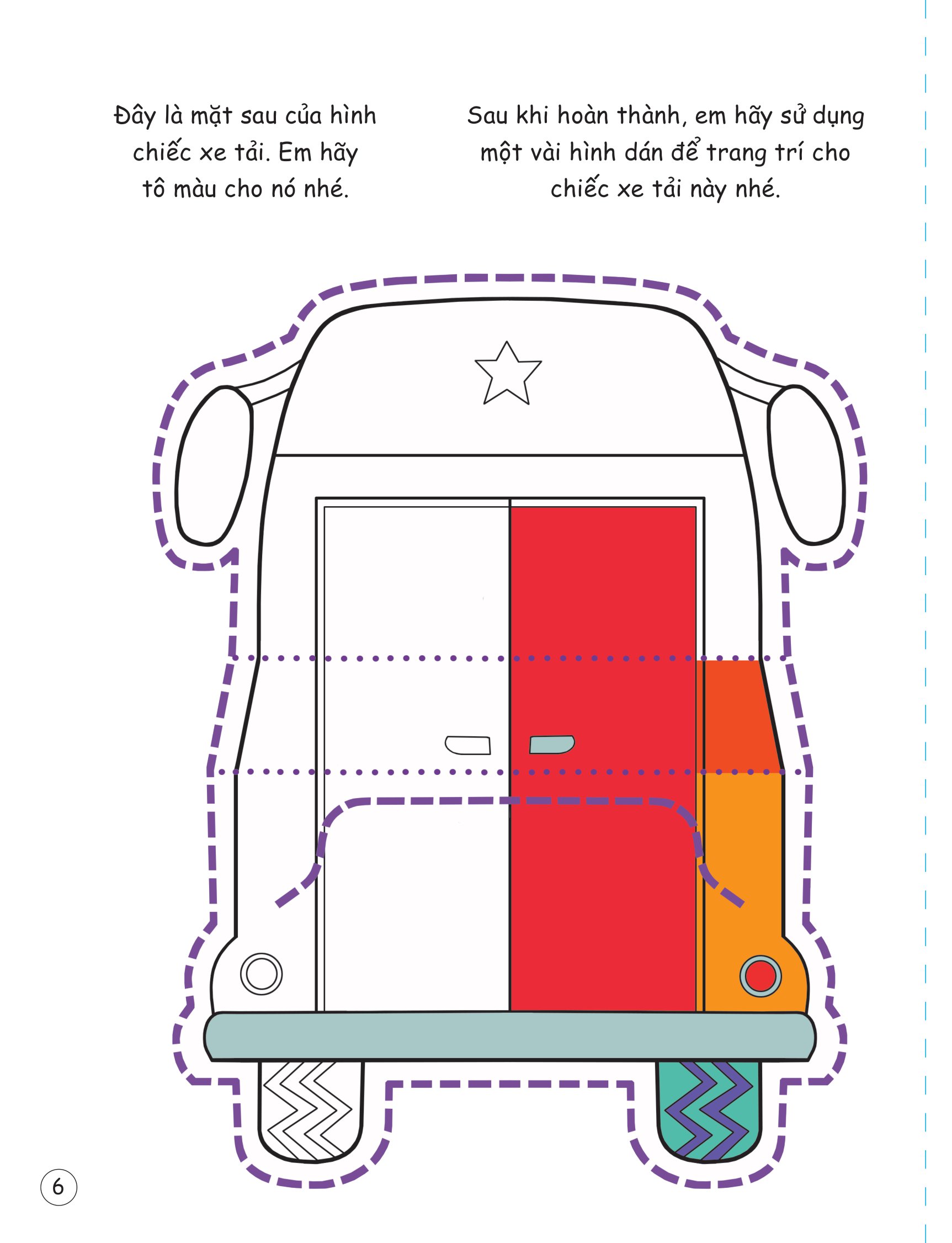 cắt, gấp, tô màu - các loại phương tiện - Ảnh 7