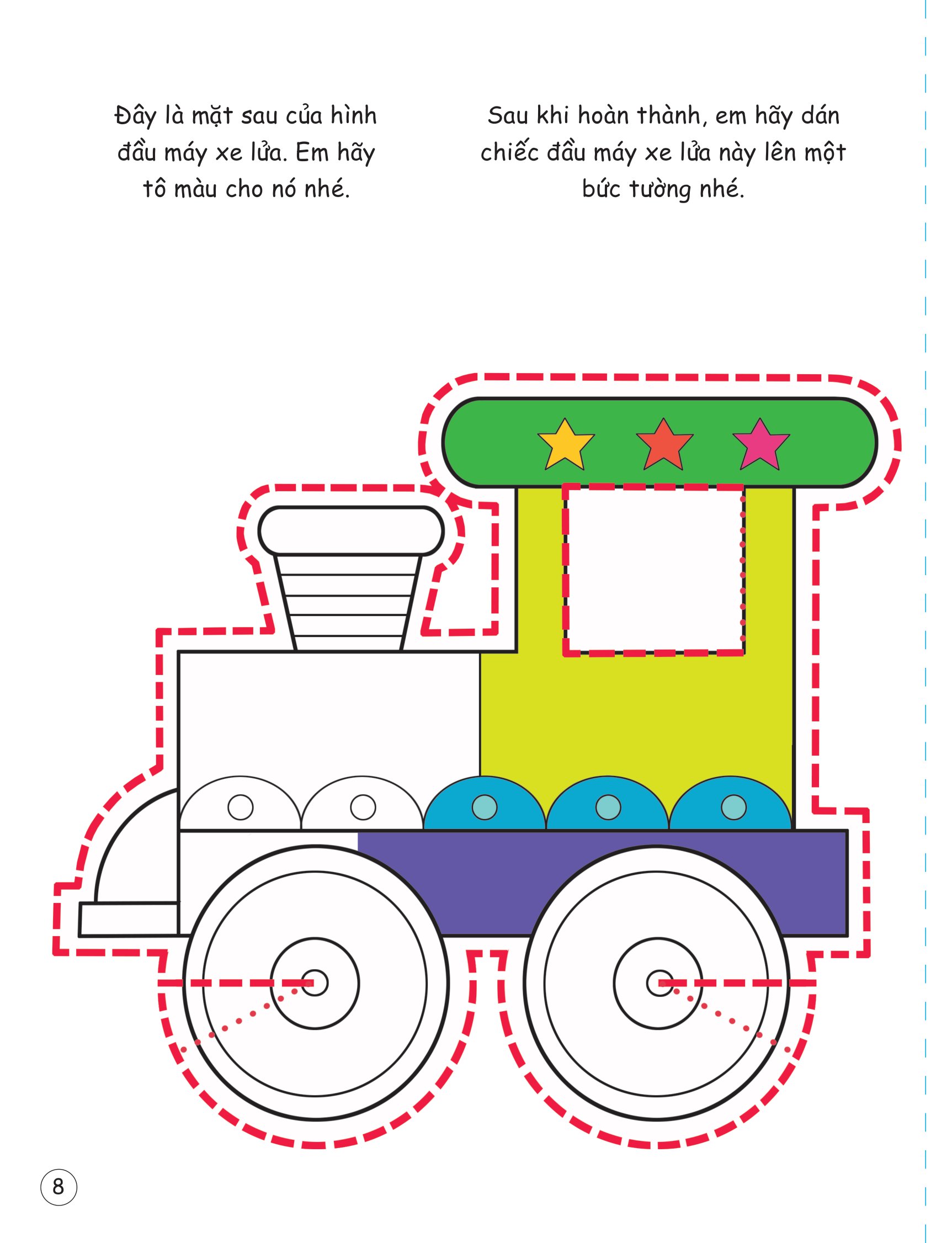 cắt, gấp, tô màu - các loại phương tiện - Ảnh 9