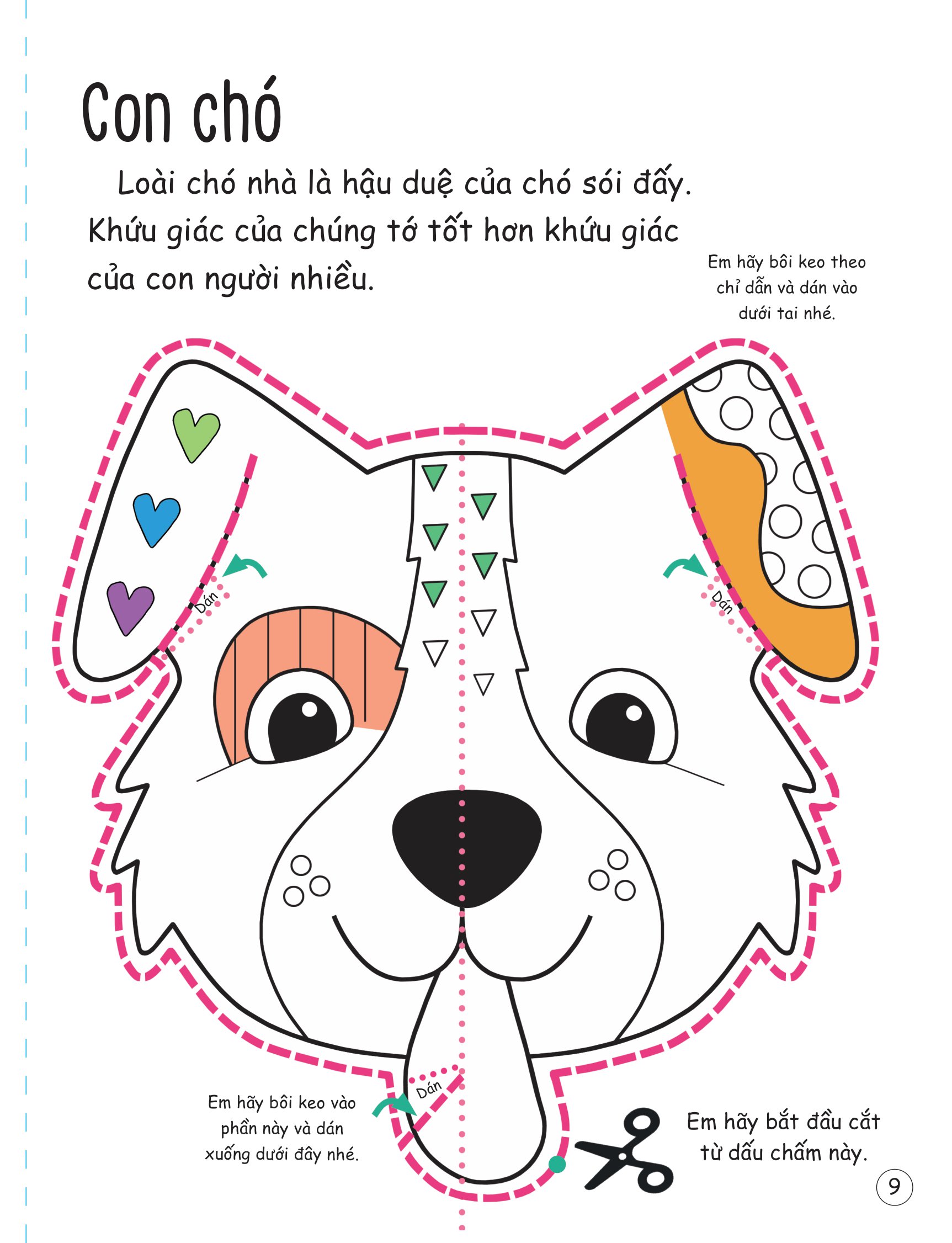 cắt, gấp, tô màu - thế giới động vật - Ảnh 10