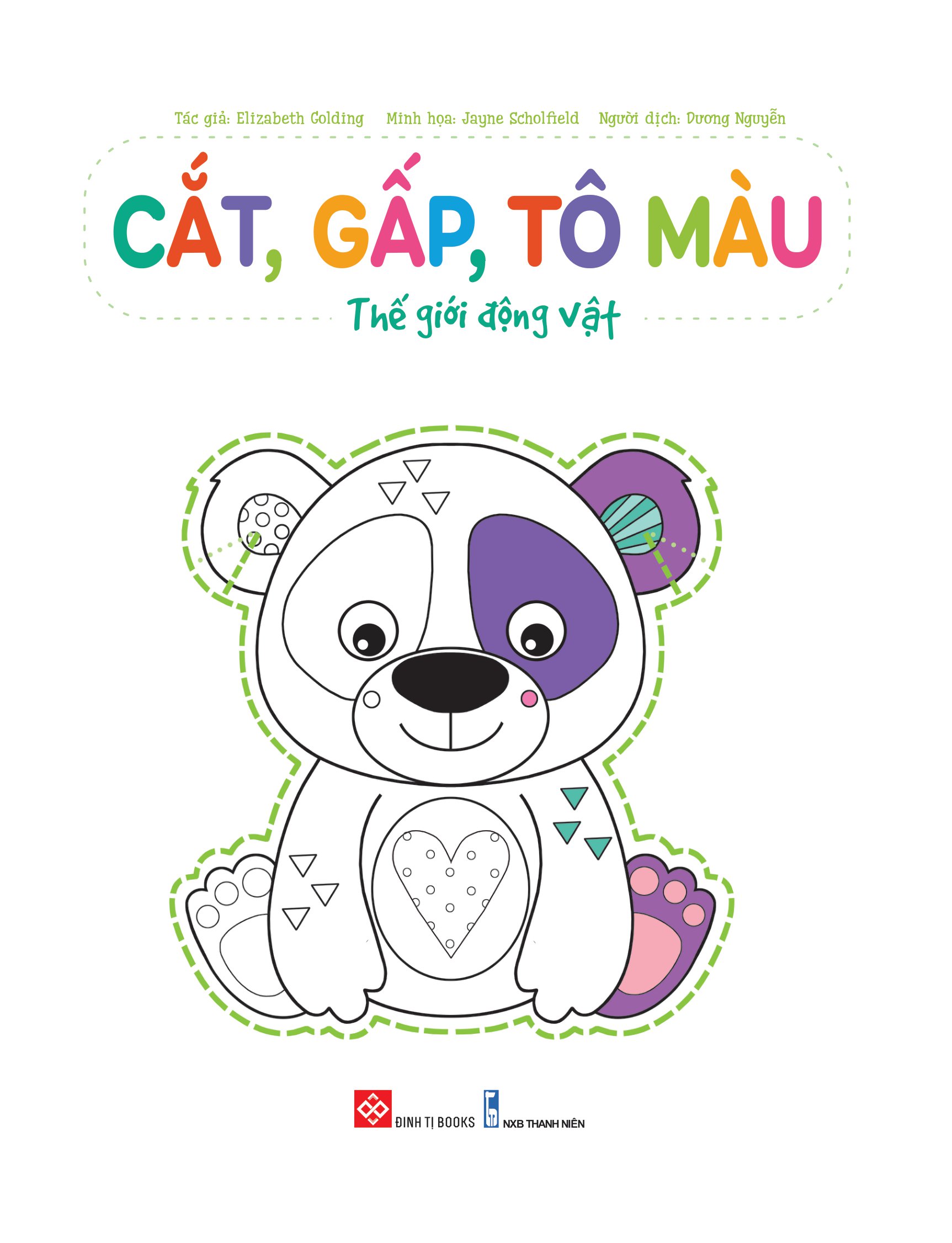 cắt, gấp, tô màu - thế giới động vật - Ảnh 2