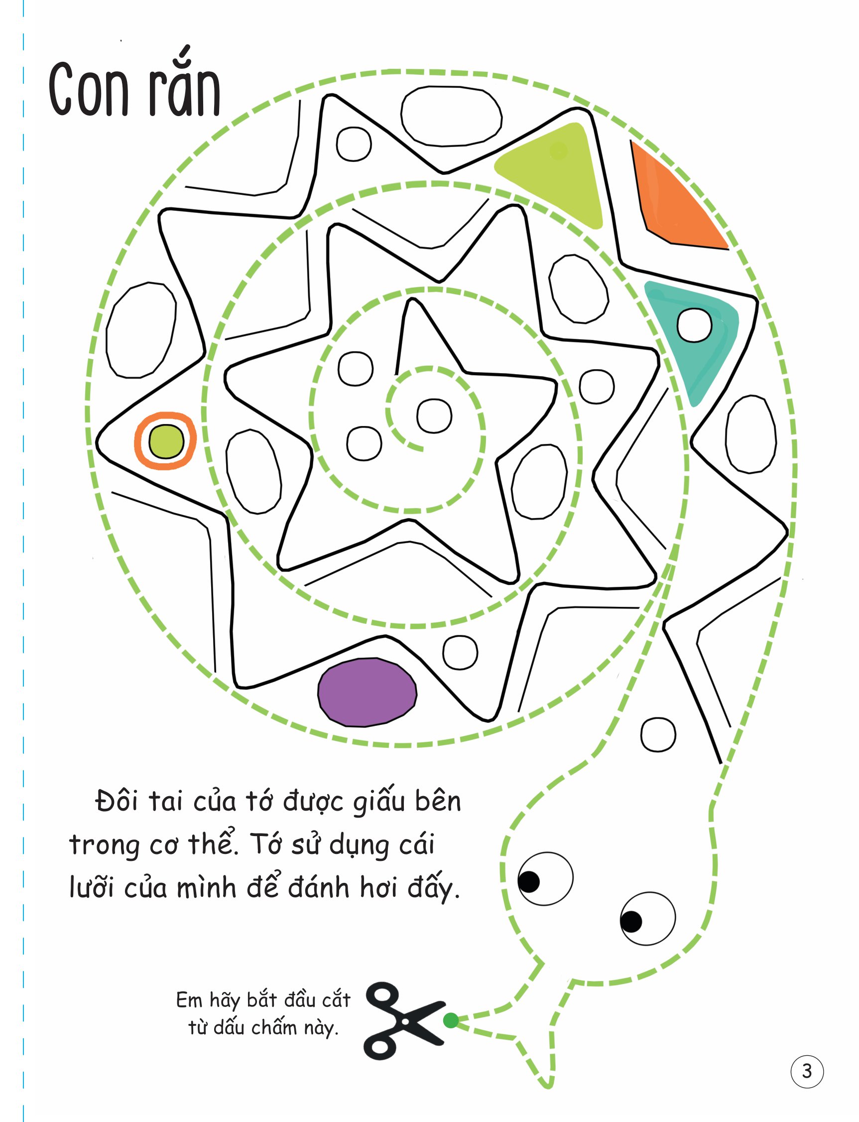 cắt, gấp, tô màu - thế giới động vật - Ảnh 4