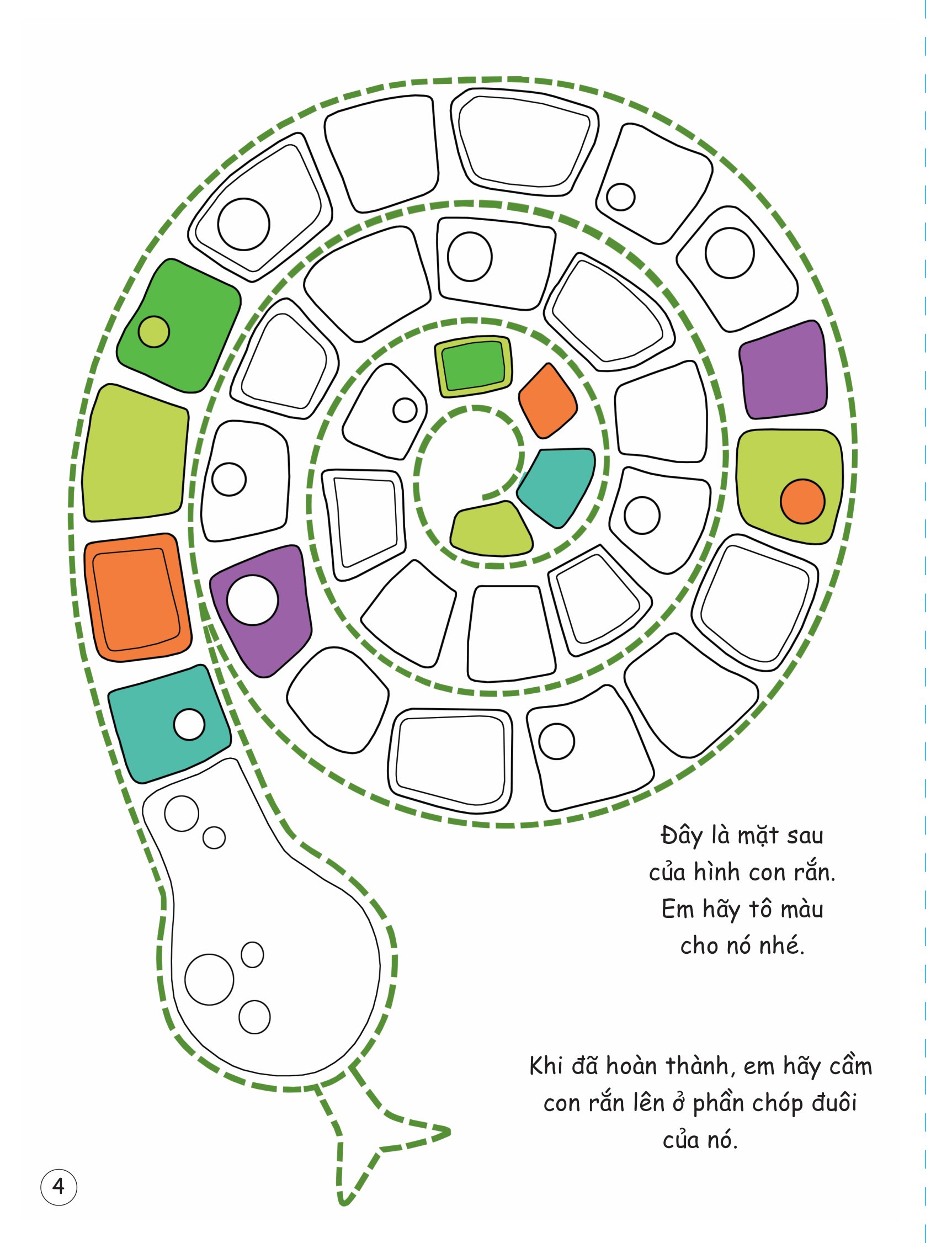 cắt, gấp, tô màu - thế giới động vật - Ảnh 5