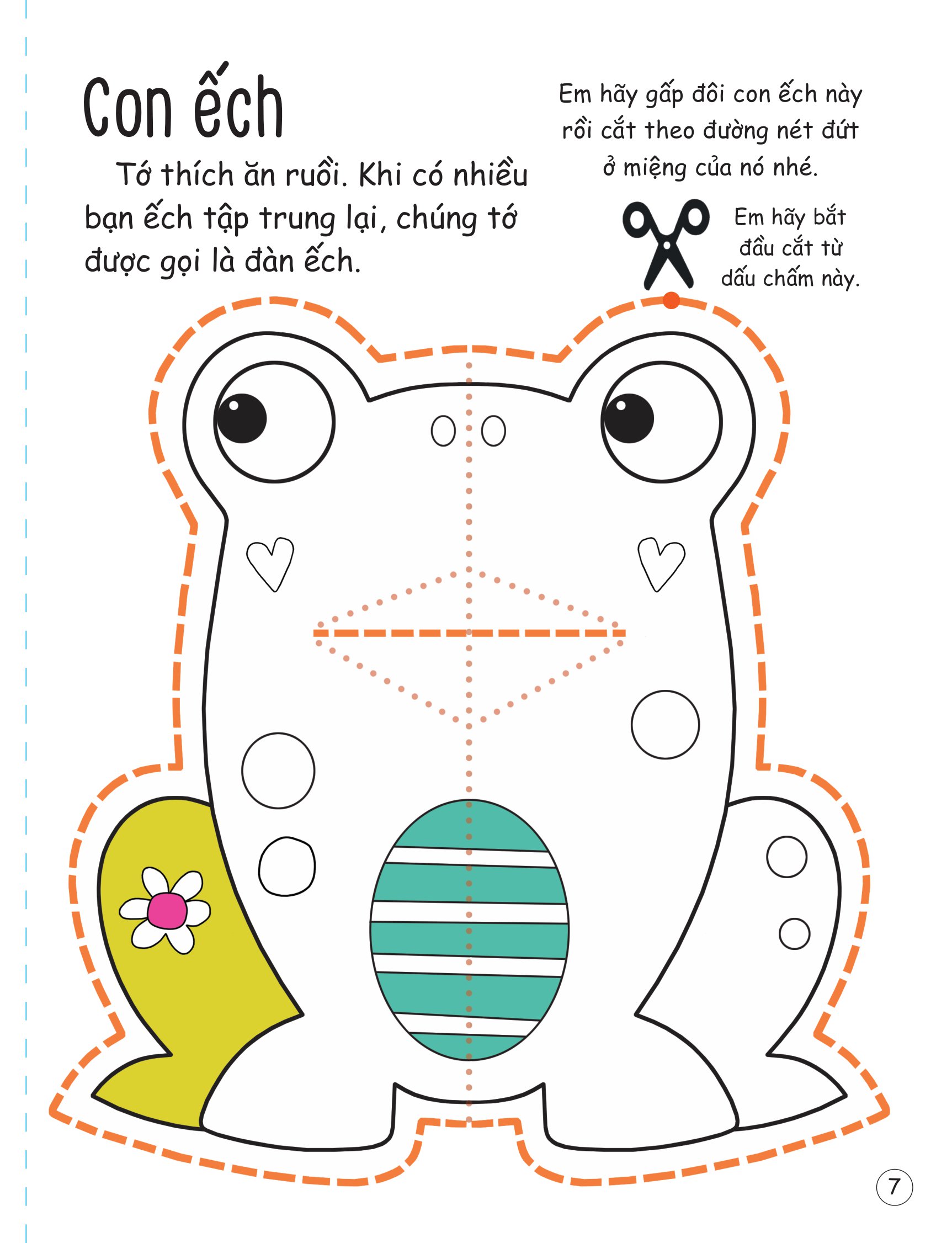 cắt, gấp, tô màu - thế giới động vật - Ảnh 8