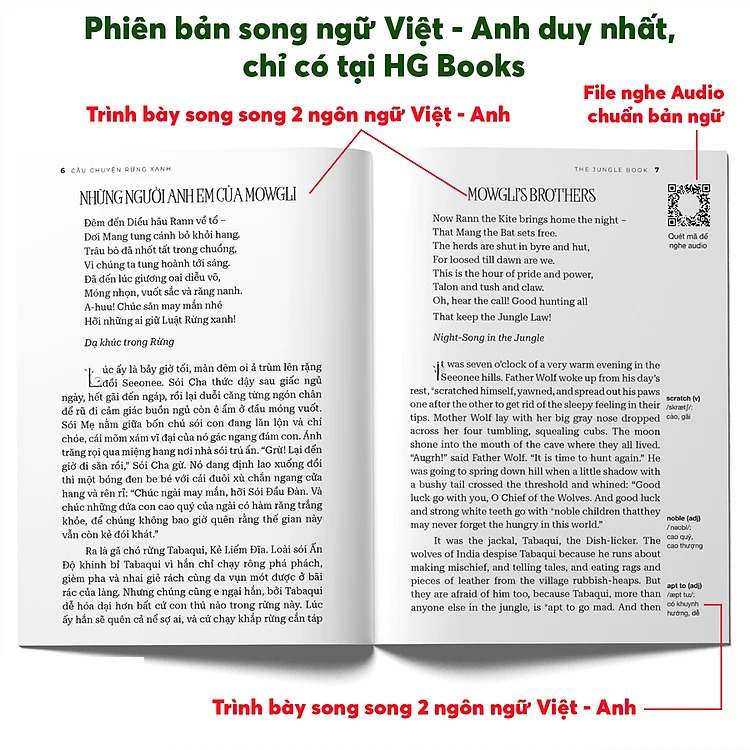 Câu Chuyện Rừng Xanh - The Jungle Book - Song Ngữ Việt-Anh - Ảnh 3