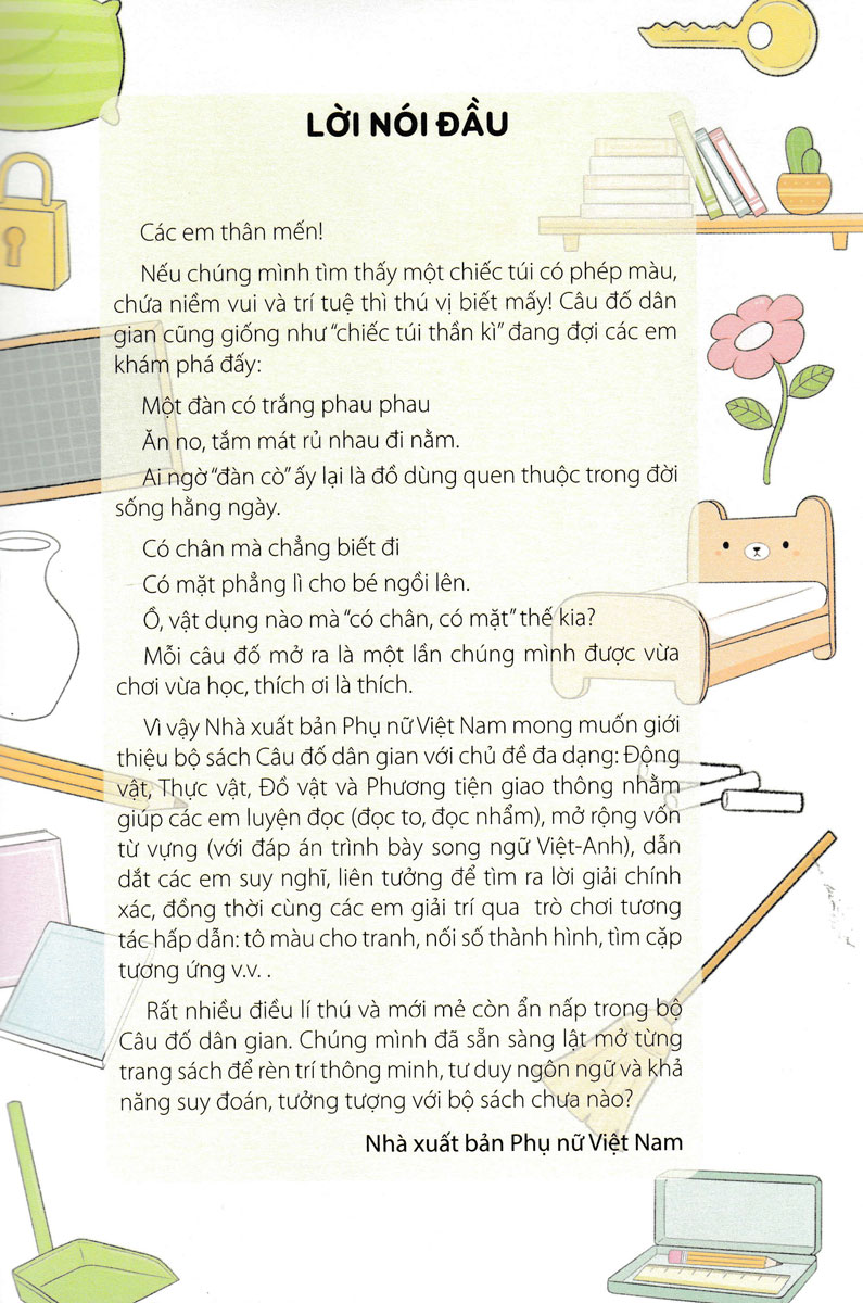 câu đố dân gian - đồ vật và phương tiện giao thông (dành cho bé từ 3-6 tuổi) - Ảnh 3