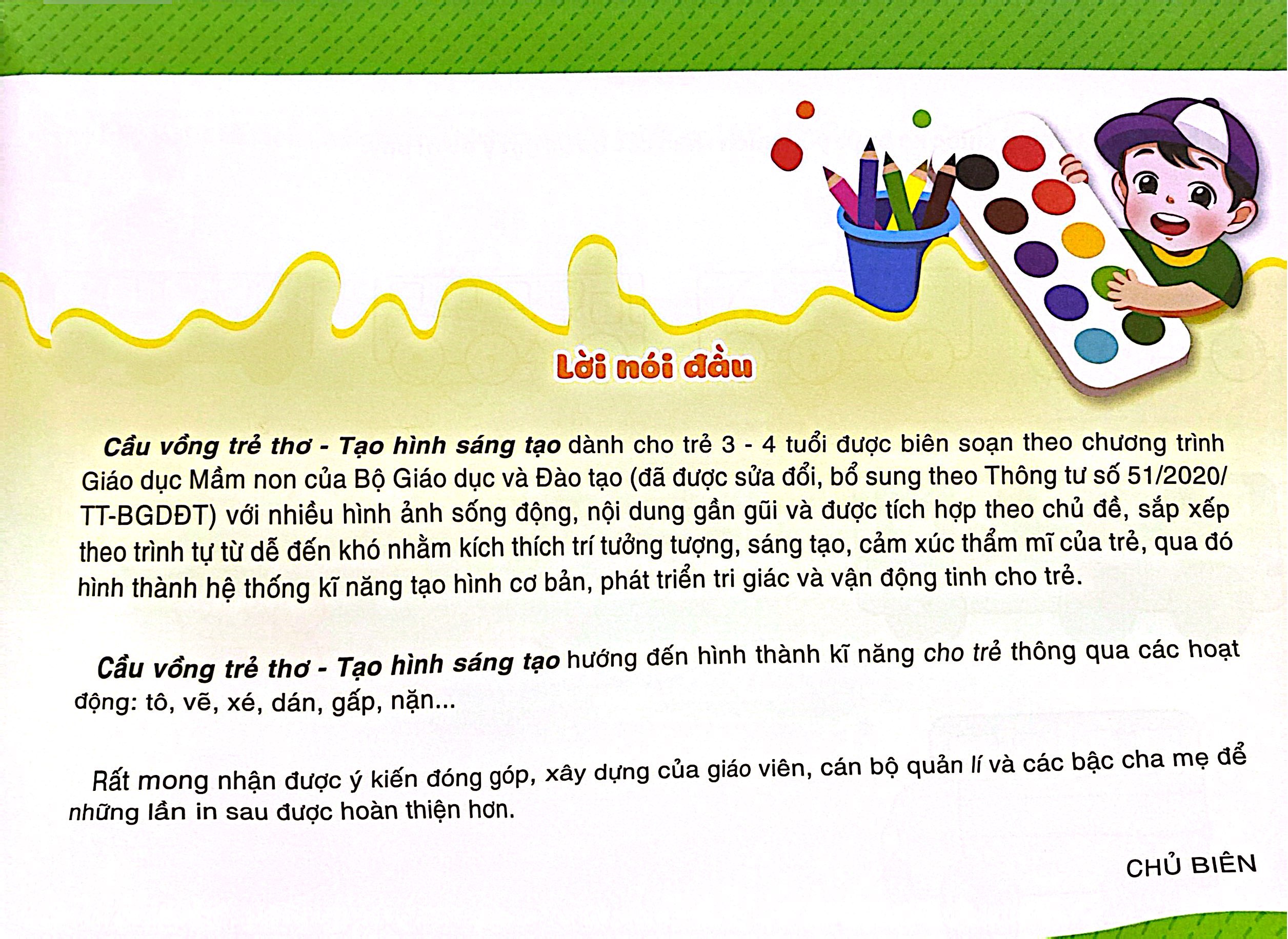 Cầu Vồng Trẻ Thơ - Tạo Hình Sáng Tạo - Dành Cho Trẻ 3-4 Tuổi - Ảnh 3