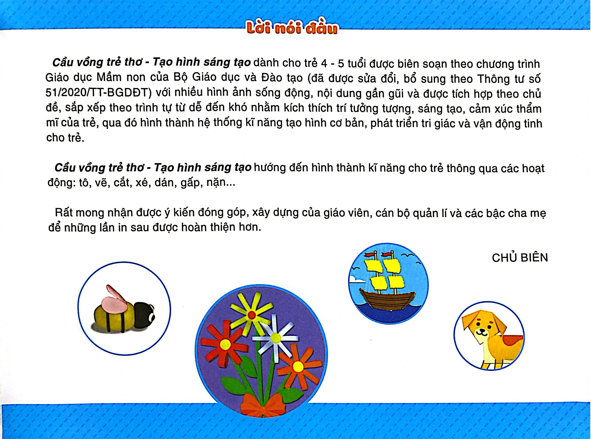 Cầu Vồng Trẻ Thơ - Tạo Hình Sáng Tạo - Dành Cho Trẻ 4-5 Tuổi - Ảnh 3