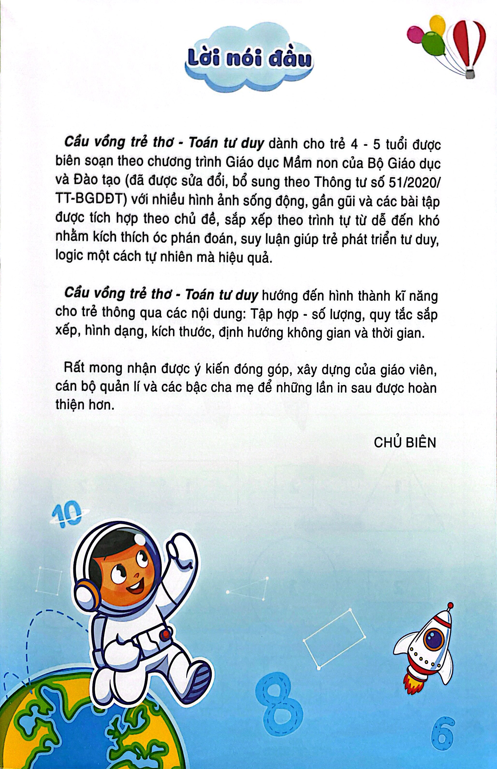 Cầu Vồng Trẻ Thơ - Toán Tư Duy - Dành Cho Trẻ 4-5 Tuổi - Ảnh 3