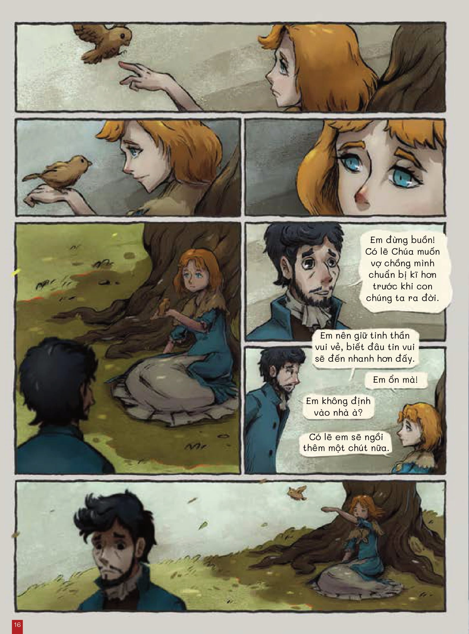 cây bách xù - truyện cổ grimm kinh dị được kể bằng tranh - Ảnh 15