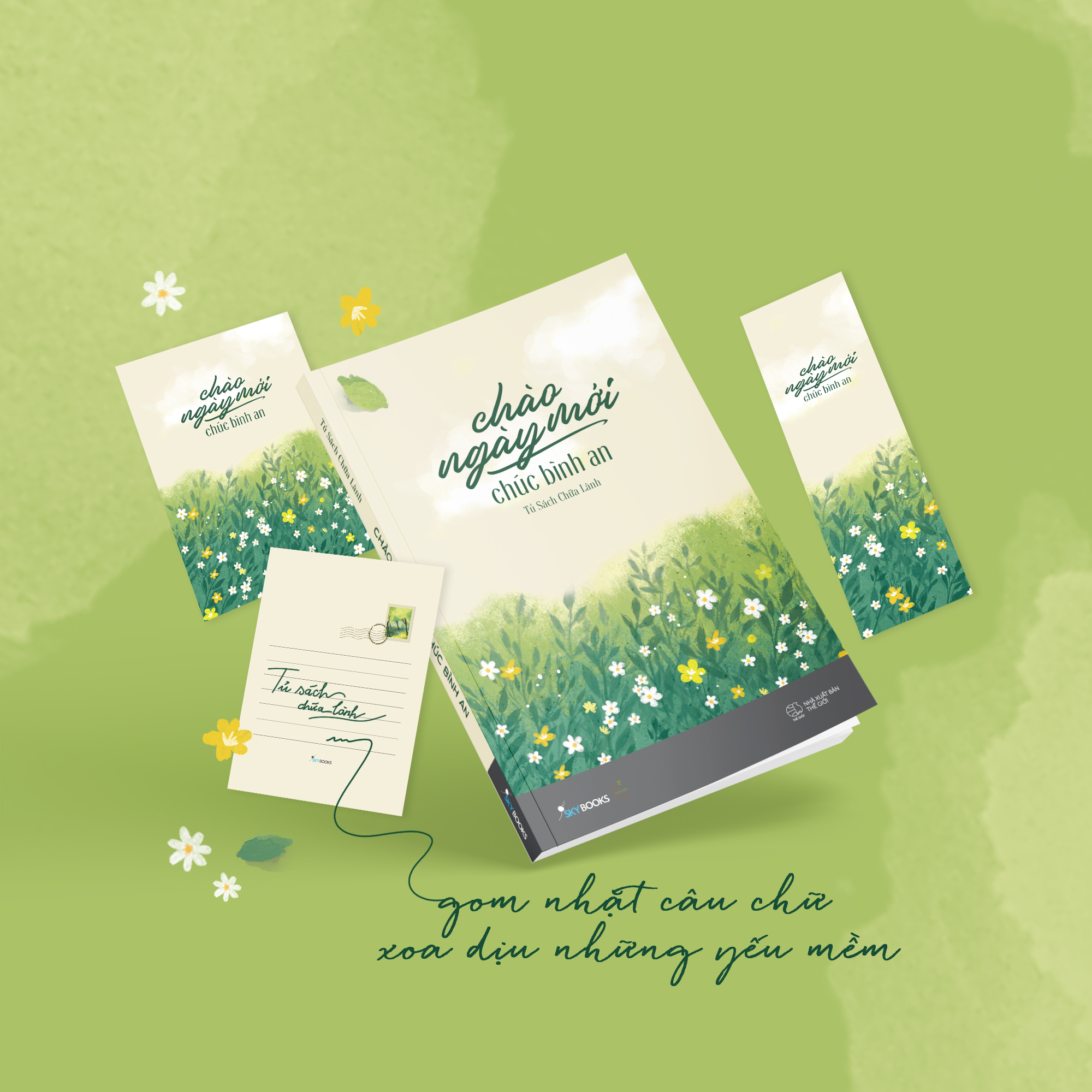 chào ngày mới - chúc bình an - tặng kèm postcard hai mặt + bookmark hai mặt - Ảnh 2