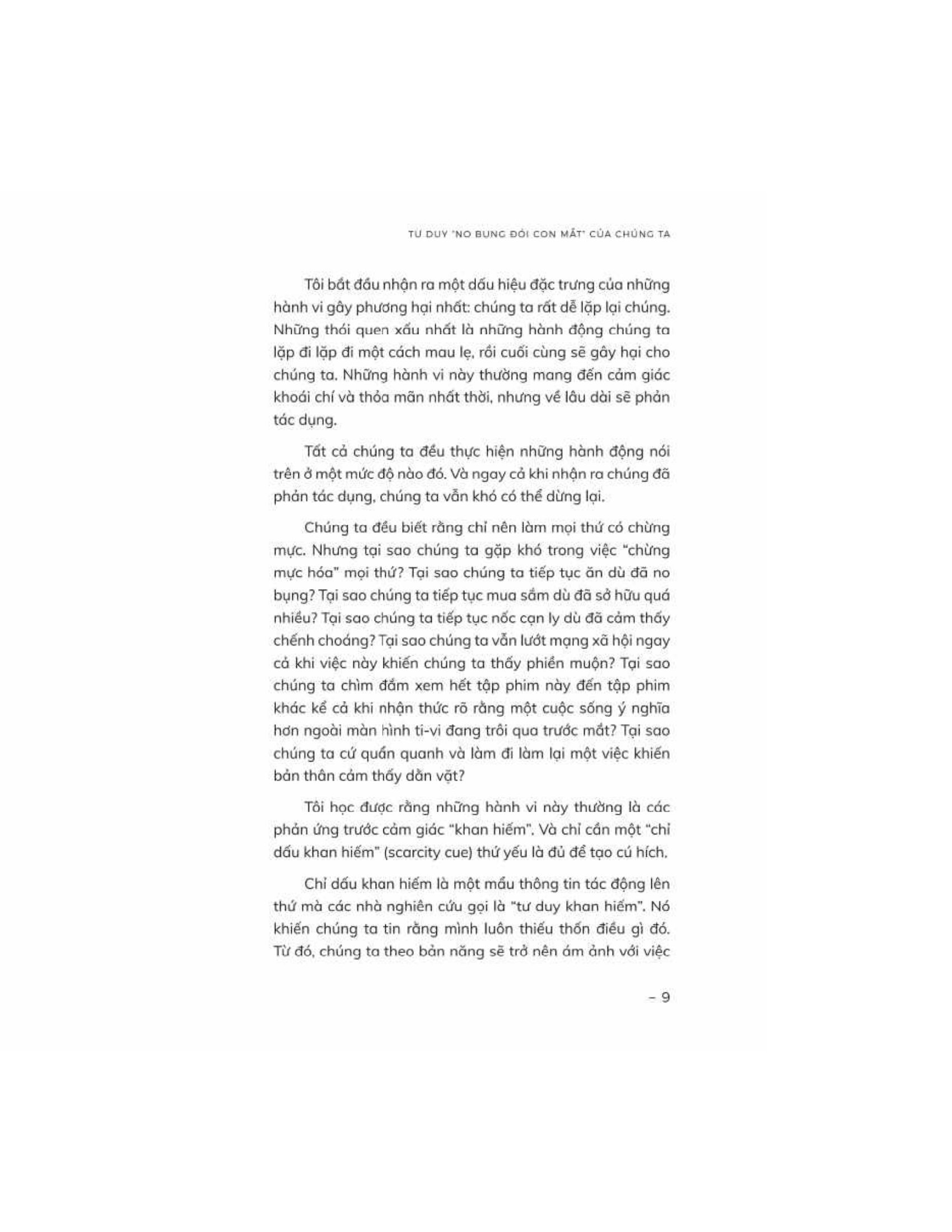 chế ngự tâm lý “no bụng đói con mắt” - Ảnh 9