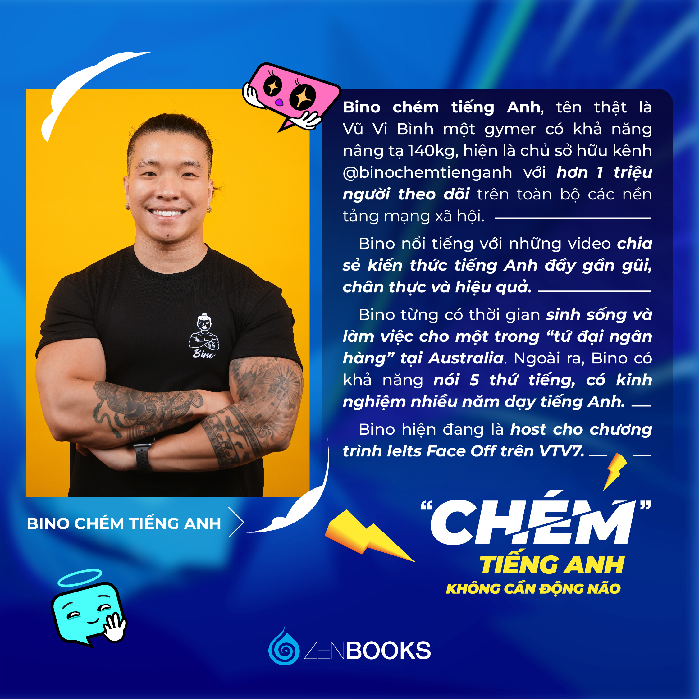 "chém" tiếng anh không cần động não - tặng kèm bộ video luyện nghe-nói + sổ học từ vựng + móc khóa bino chibi - Ảnh 7