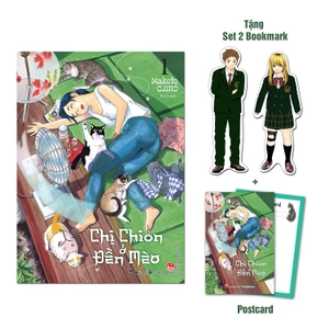 chị chion ở đền mèo - tập 1 - tặng kèm 2 bookmark + 1 postcard - Ảnh 2