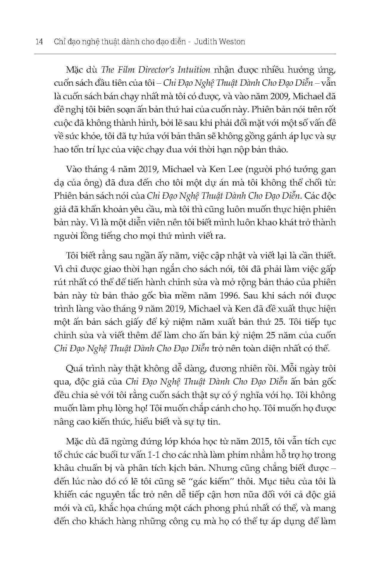 chỉ đạo nghệ thuật dành cho đạo diễn - cẩm nang giúp mang tới các vai diễn đáng nhớ trên màn ảnh - ấn bản kỷ niệm năm thứ 25 - Ảnh 7