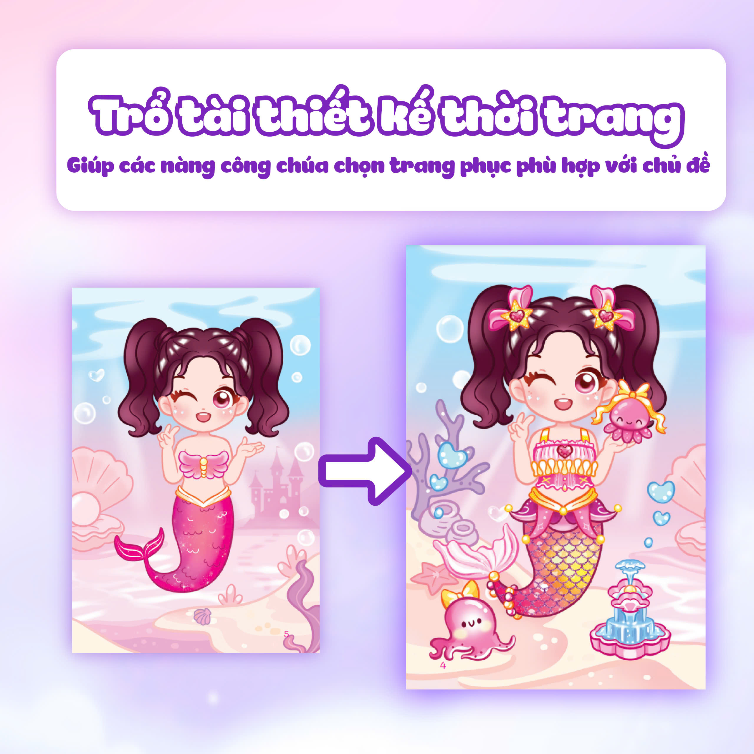 chibi fashion - công chúa tiên cá - Ảnh 3