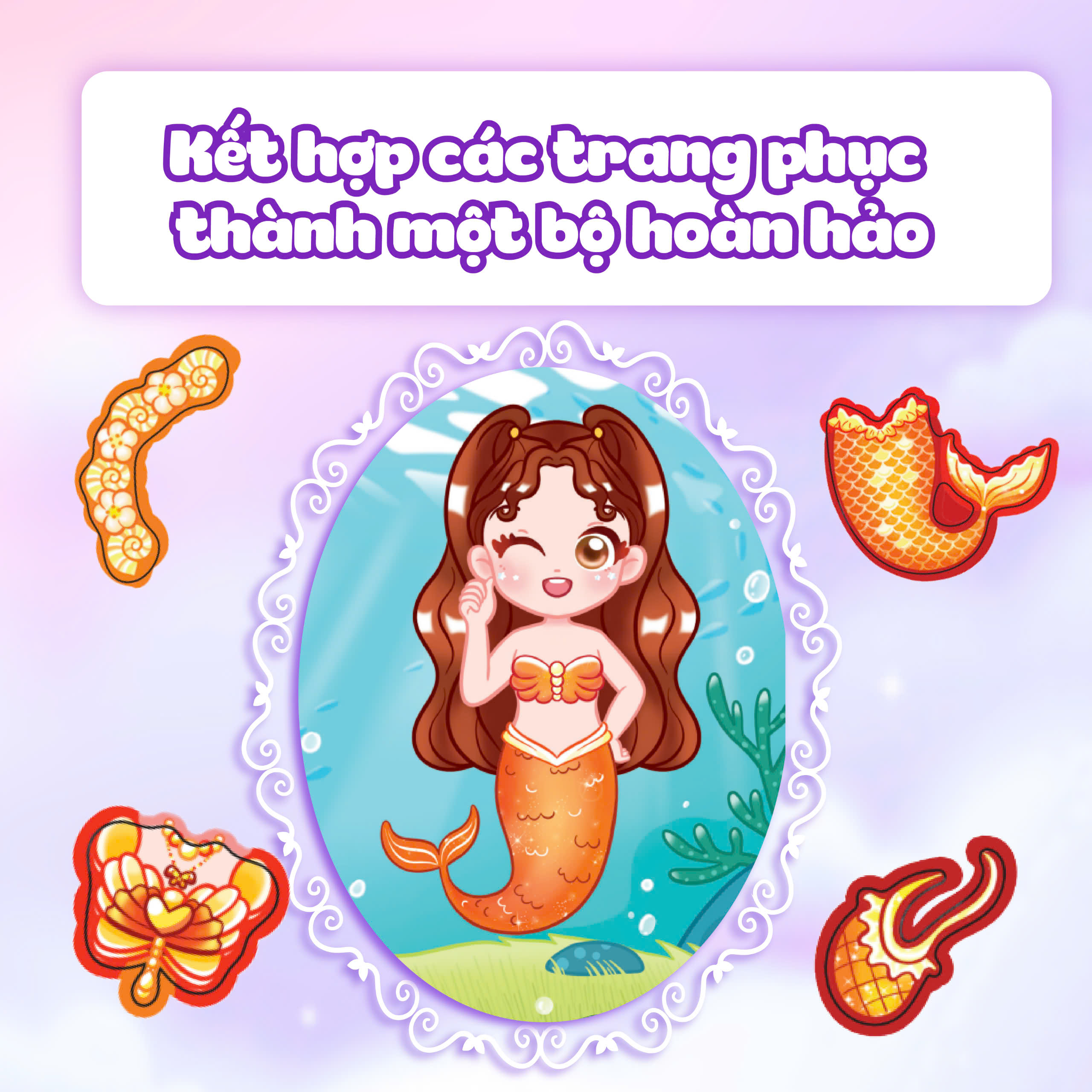 chibi fashion - công chúa tiên cá - Ảnh 6