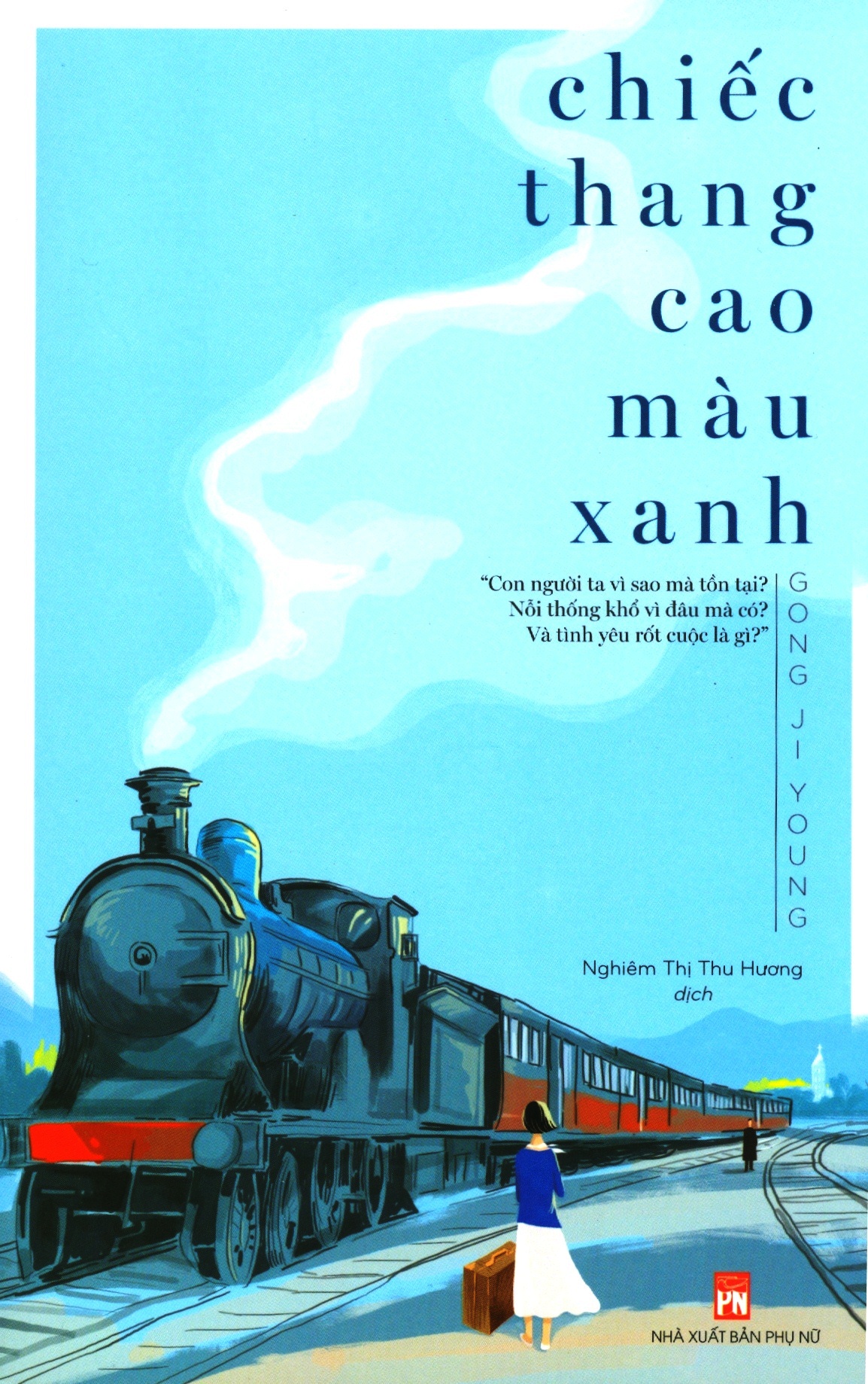 chiếc thang cao màu xanh - Ảnh 2