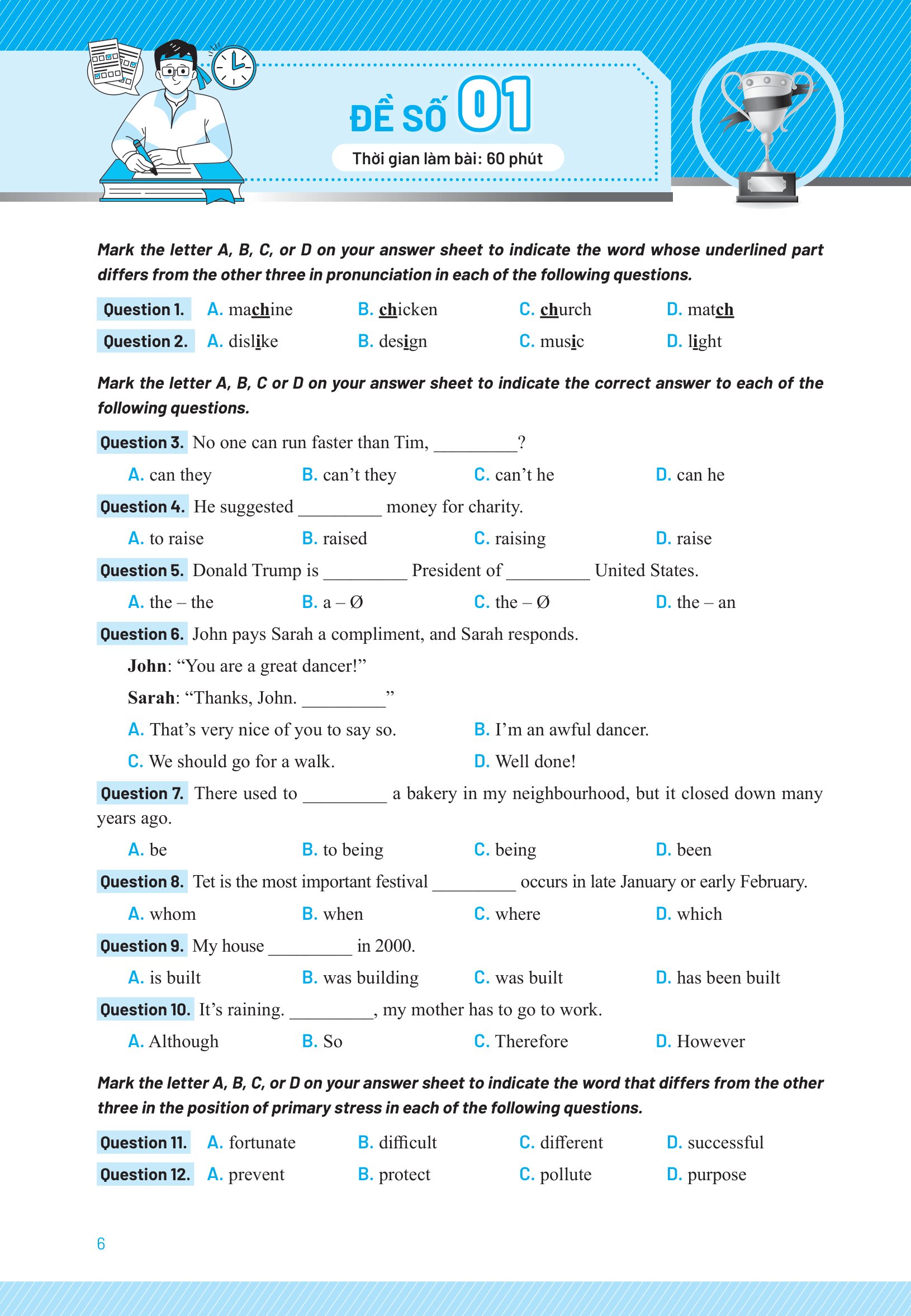 Chinh Phục 8+ Đề Thi Vào Lớp 10 - Môn Tiếng Anh - Ảnh 13