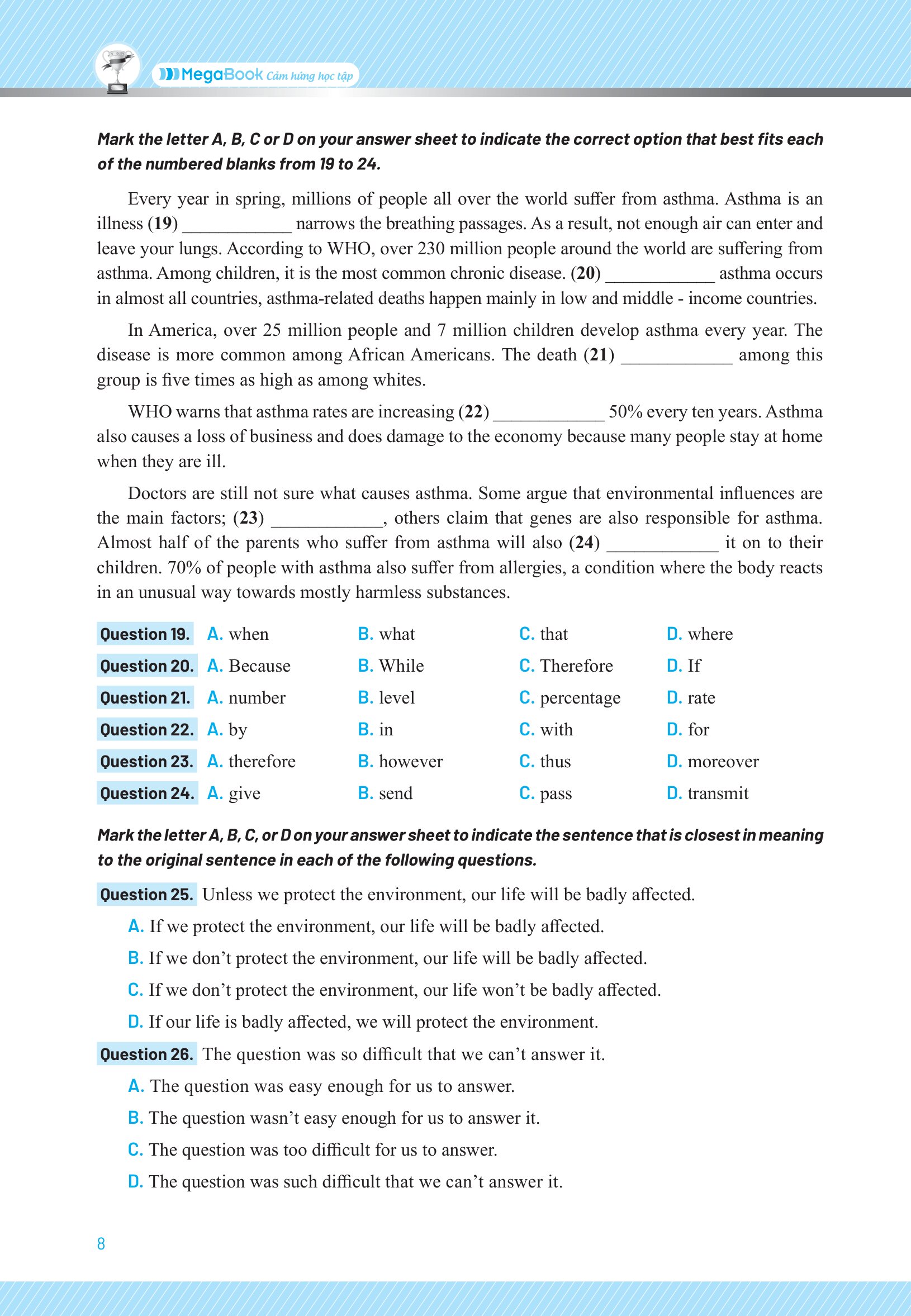 Chinh Phục 8+ Đề Thi Vào Lớp 10 - Môn Tiếng Anh - Ảnh 15