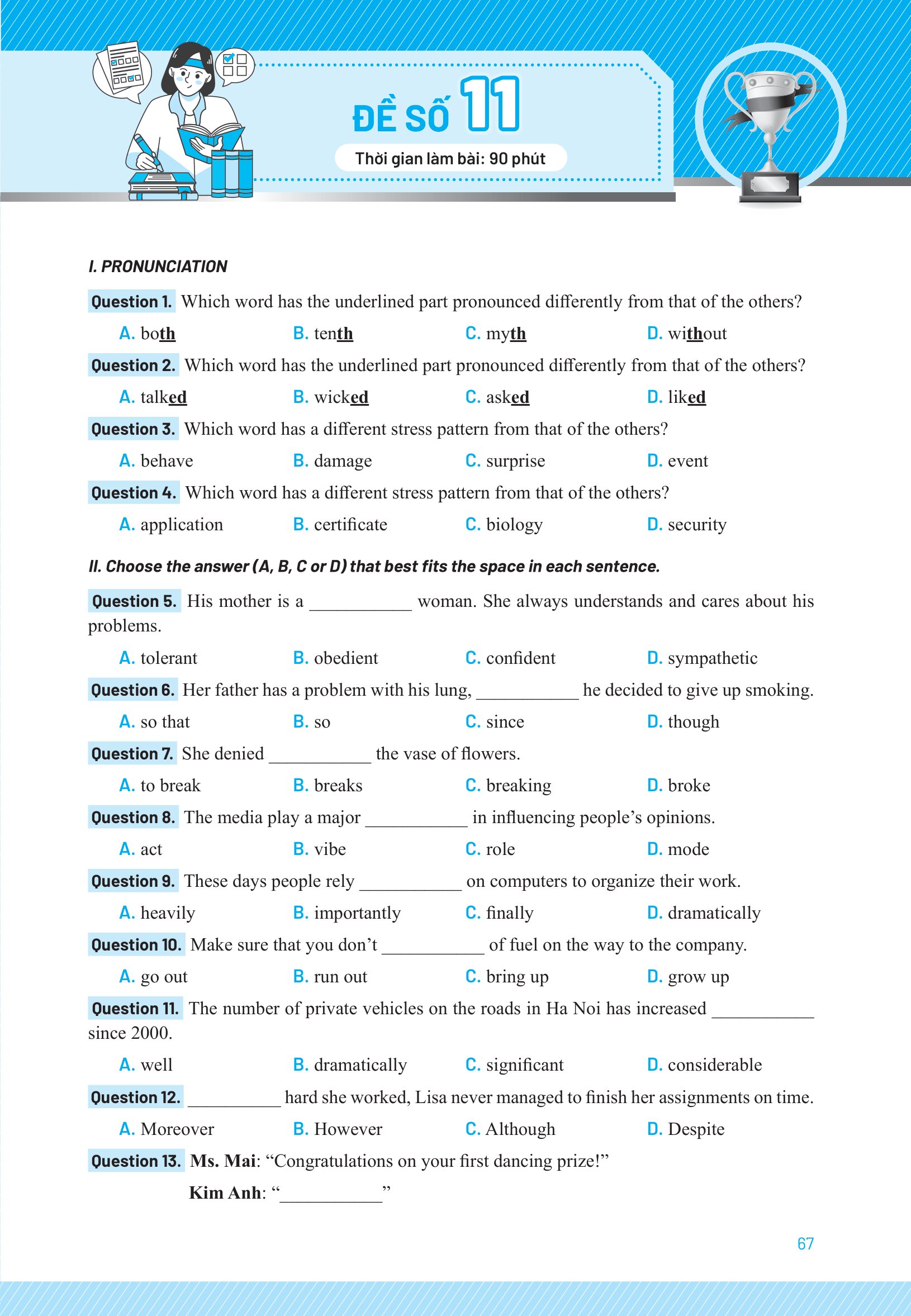 Chinh Phục 8+ Đề Thi Vào Lớp 10 - Môn Tiếng Anh - Ảnh 20