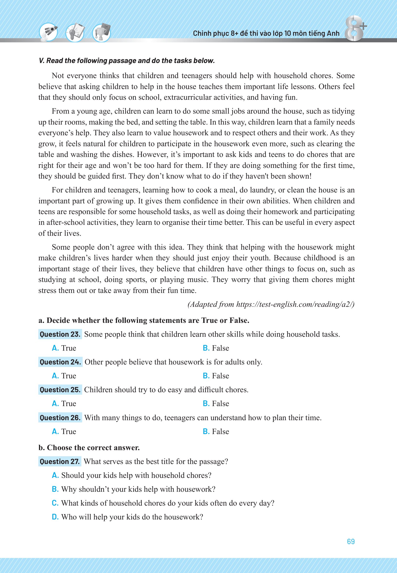 Chinh Phục 8+ Đề Thi Vào Lớp 10 - Môn Tiếng Anh - Ảnh 22