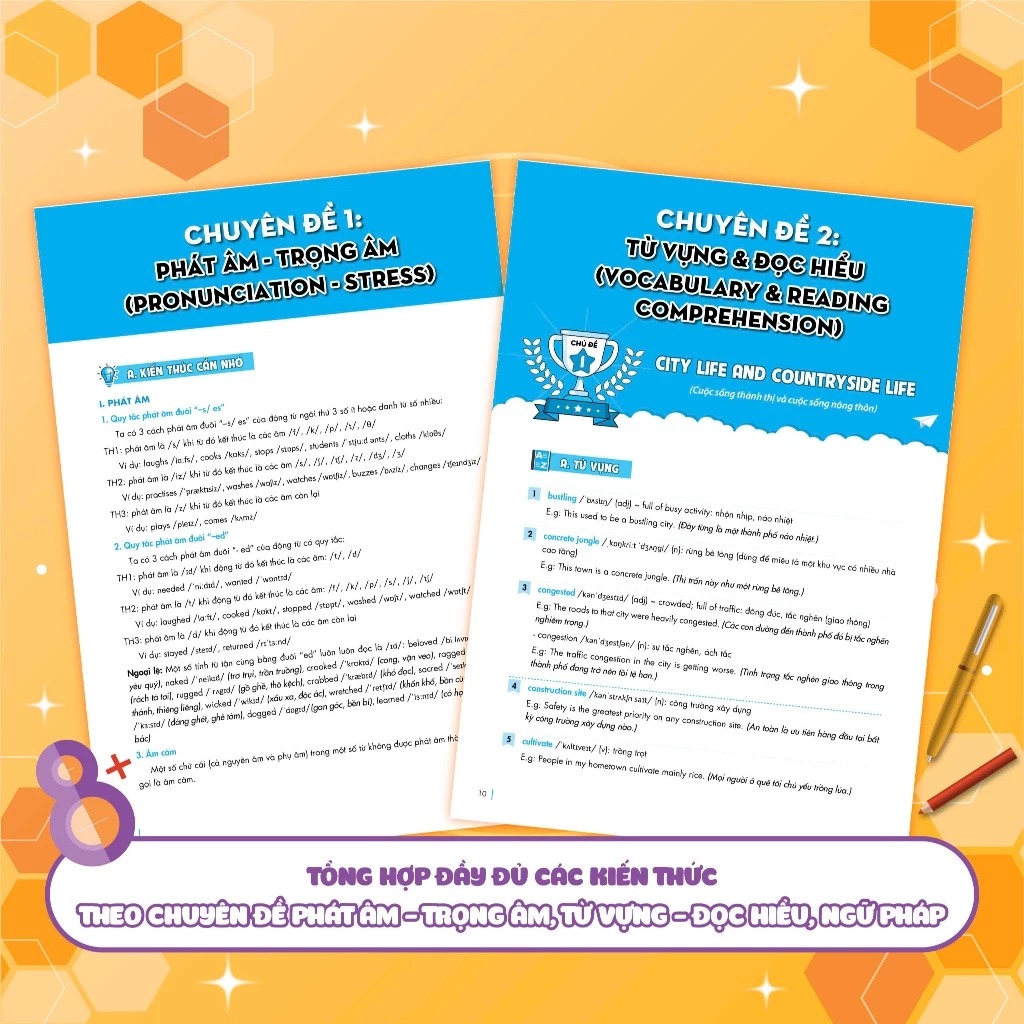 chinh phục 8+ luyện thi vào lớp 10 môn tiếng anh (tái bản 2025) - Ảnh 3