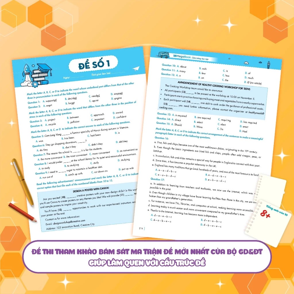 chinh phục 8+ luyện thi vào lớp 10 môn tiếng anh (tái bản 2025) - Ảnh 5