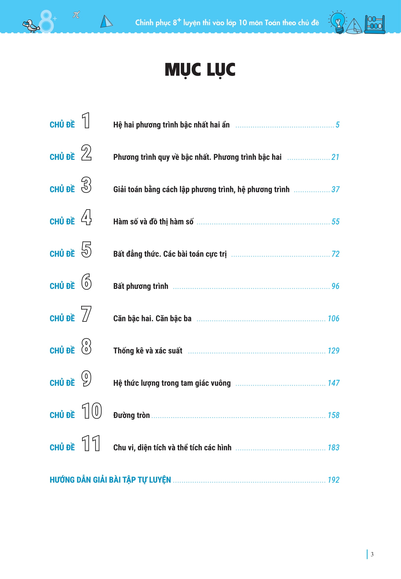 Chinh Phục 8+ Luyện Thi Vào Lớp 10 Môn Toán Theo Chủ Đề - Ảnh 4