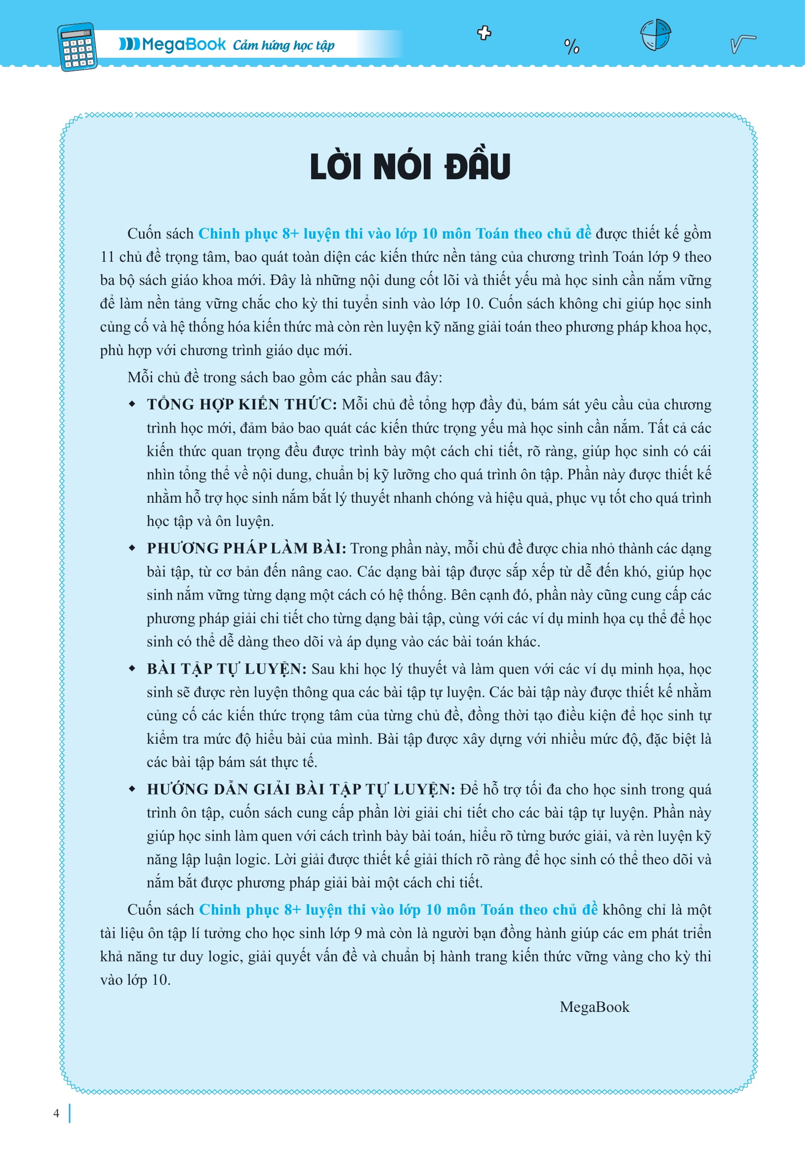 Chinh Phục 8+ Luyện Thi Vào Lớp 10 Môn Toán Theo Chủ Đề - Ảnh 5