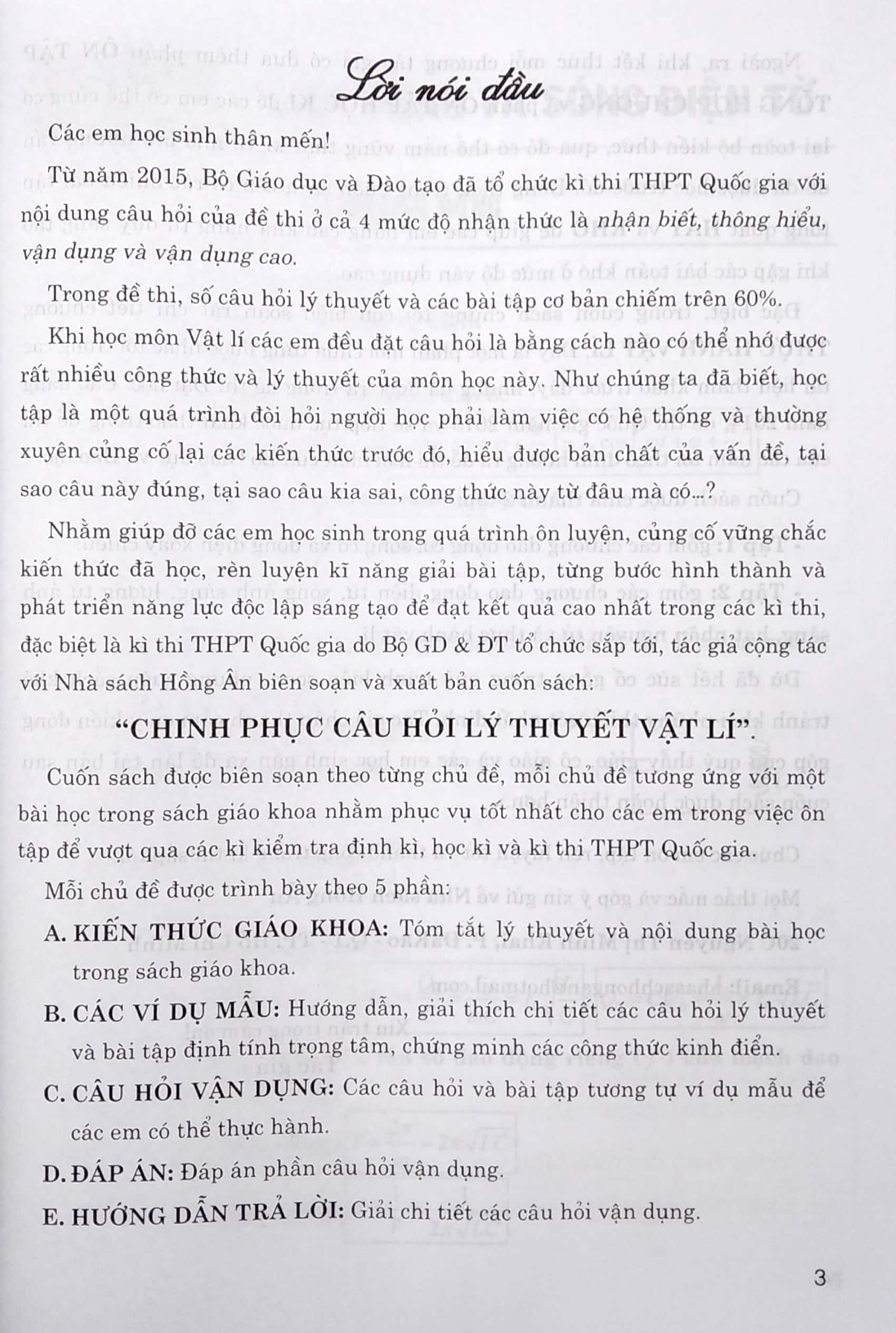 chinh phục câu hỏi lí thuyết vật lý theo chủ đề - quyển hạ (ôn thi thpt quốc gia) - Ảnh 4