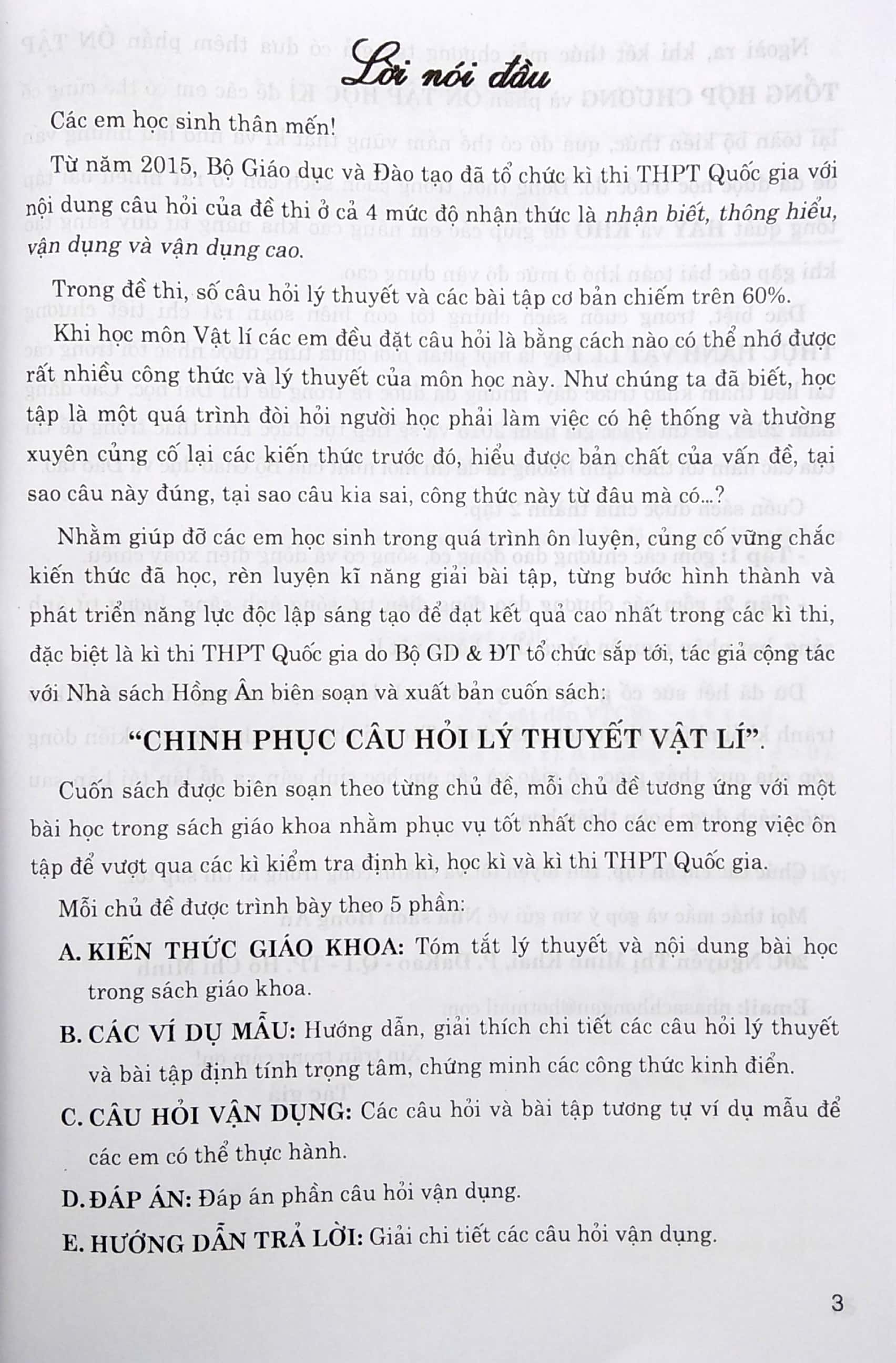chinh phục câu hỏi lý thuyết vật lí theo chủ đề - quyển thượng - Ảnh 4