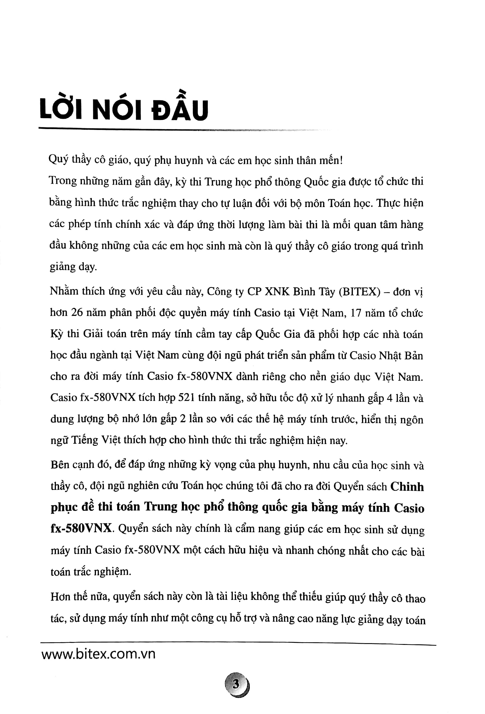 chinh phục đề thi toán trung học phổ thông quốc gia bằng máy tính casio fx-580vn x - Ảnh 3