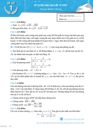 chinh phục đề thi vào 10 môn toán (tái bản) - Ảnh 11
