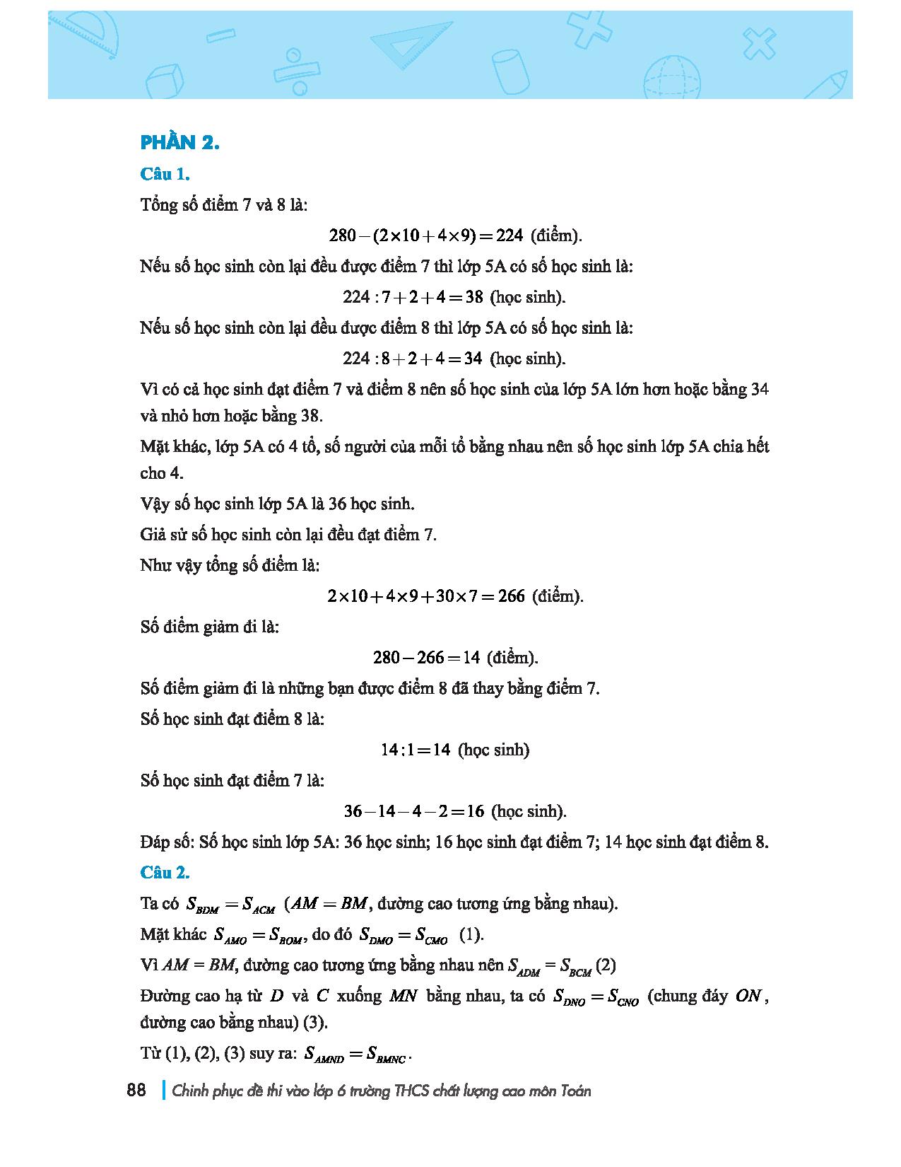 chinh phục đề thi vào lớp 6 trường thcs chất lượng cao môn toán - Ảnh 13
