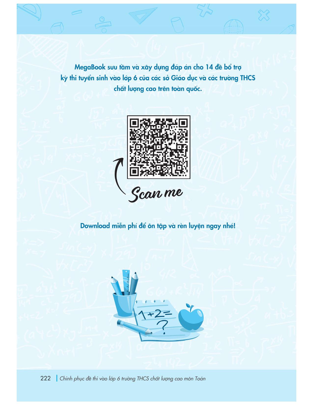 chinh phục đề thi vào lớp 6 trường thcs chất lượng cao môn toán - Ảnh 14